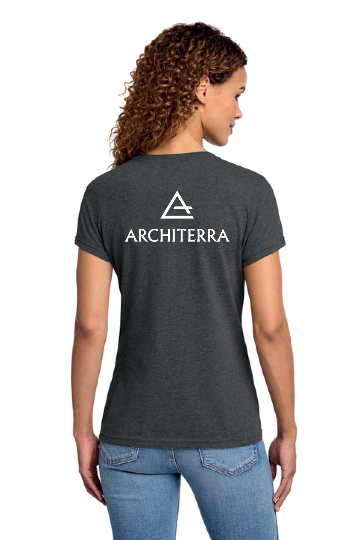LPC455V - Port & Co Women's Fan Favorite Blend V-Neck Tee - Architerra Homes - Restock Store - Screen Print - #29789