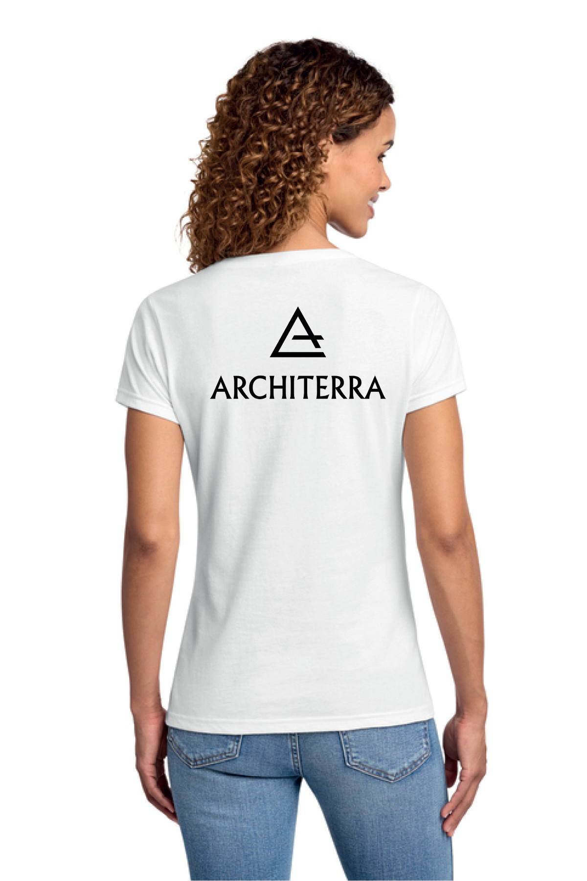 LPC455V - Port & Co Women's Fan Favorite Blend V-Neck Tee - Architerra Homes - Restock Store - Screen Print - #29789
