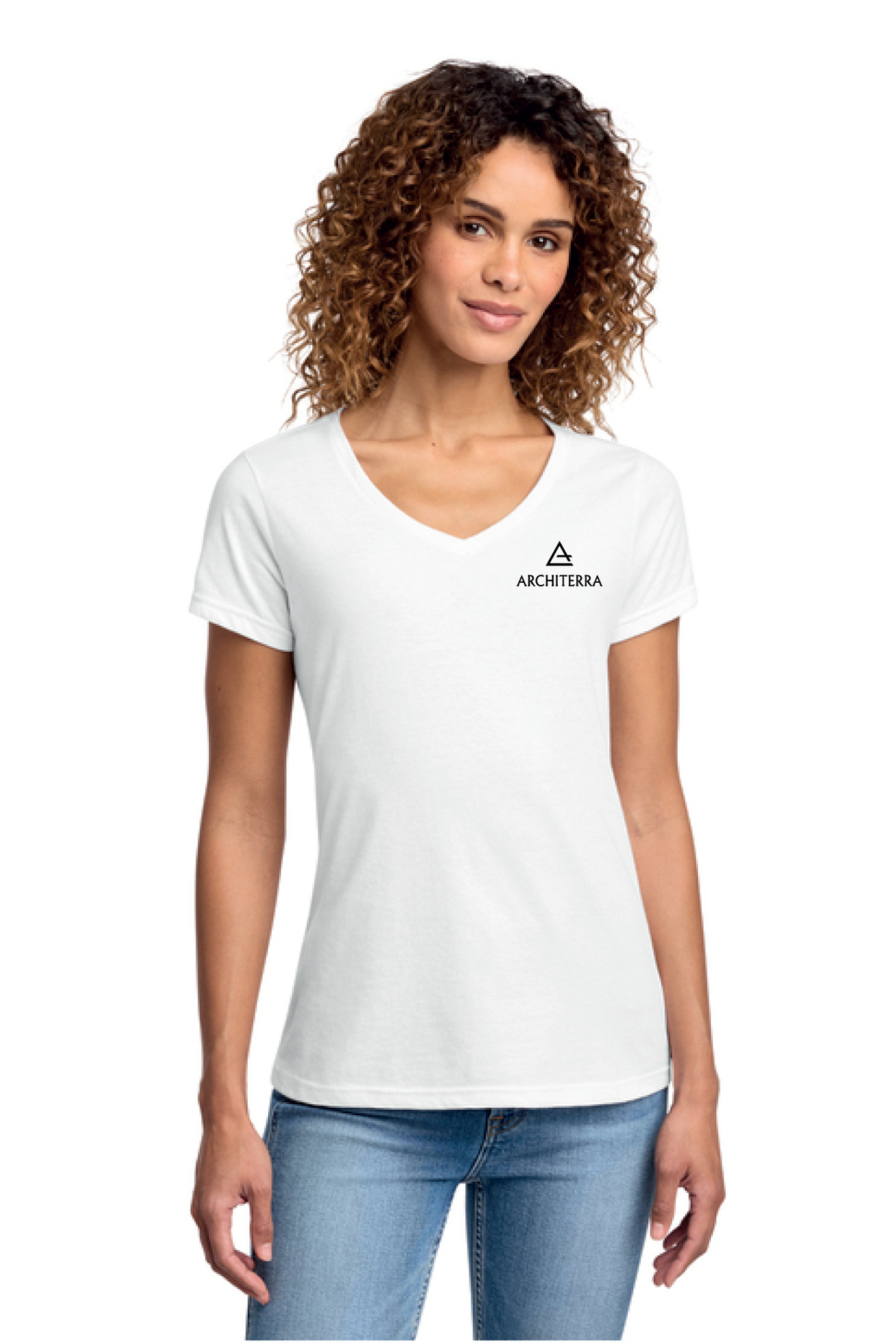 LPC455V - Port & Co Women's Fan Favorite Blend V-Neck Tee - Architerra Homes - Restock Store - Screen Print - #29789