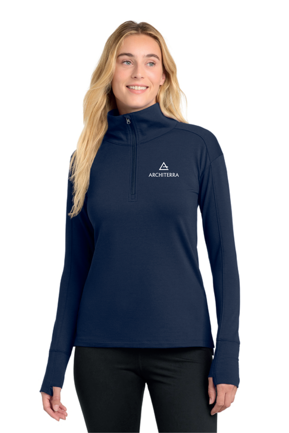 LST561 - Sport-Tek Women's Sport-Wick Flex Fleece 1/4-Zip - Architerra Homes - Restock Store - Digital Print - #29789