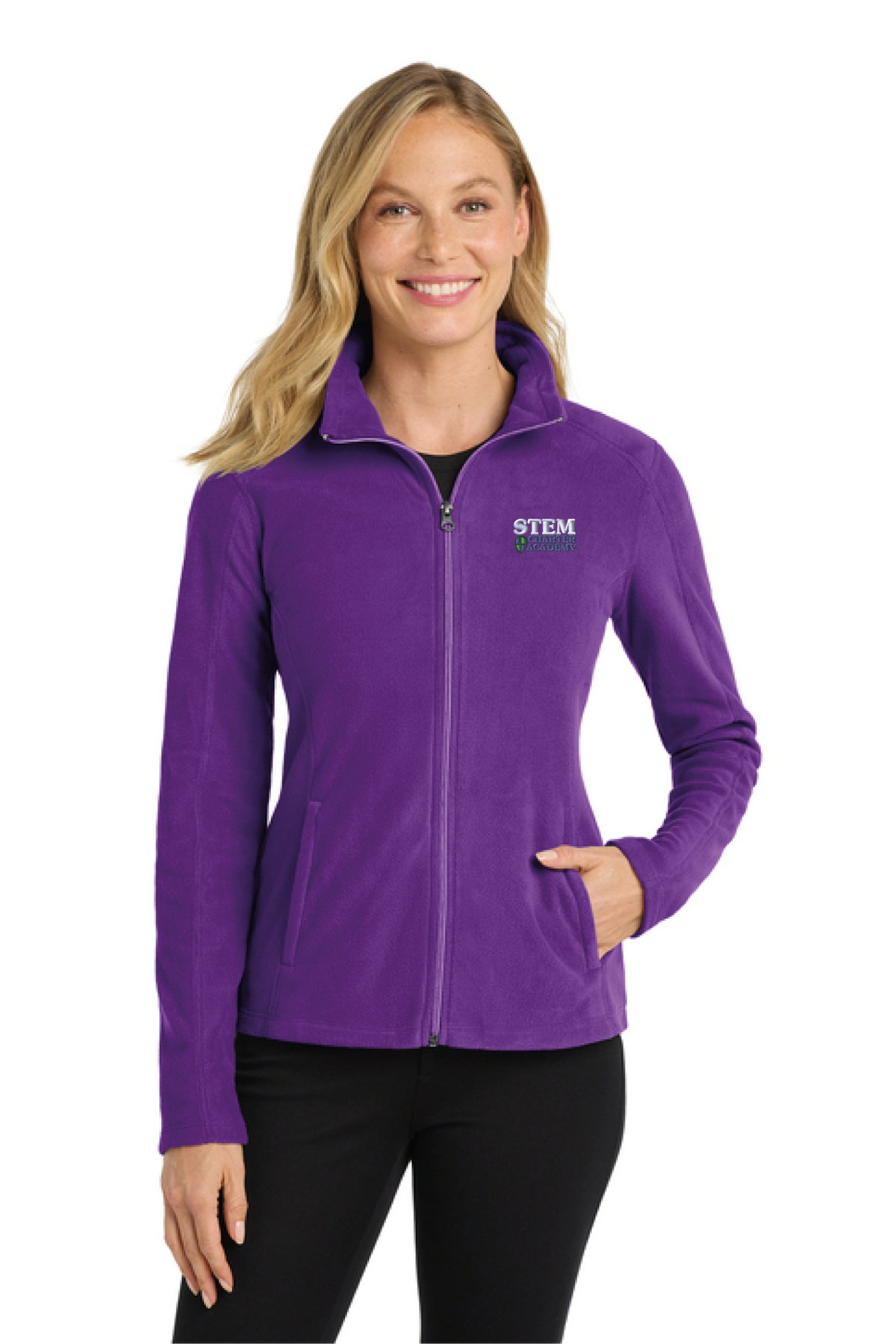 L223 - Port Authority Women's Microfleece Jacket. - STEM Charter Academy - Company Store - Embroidery - #29797