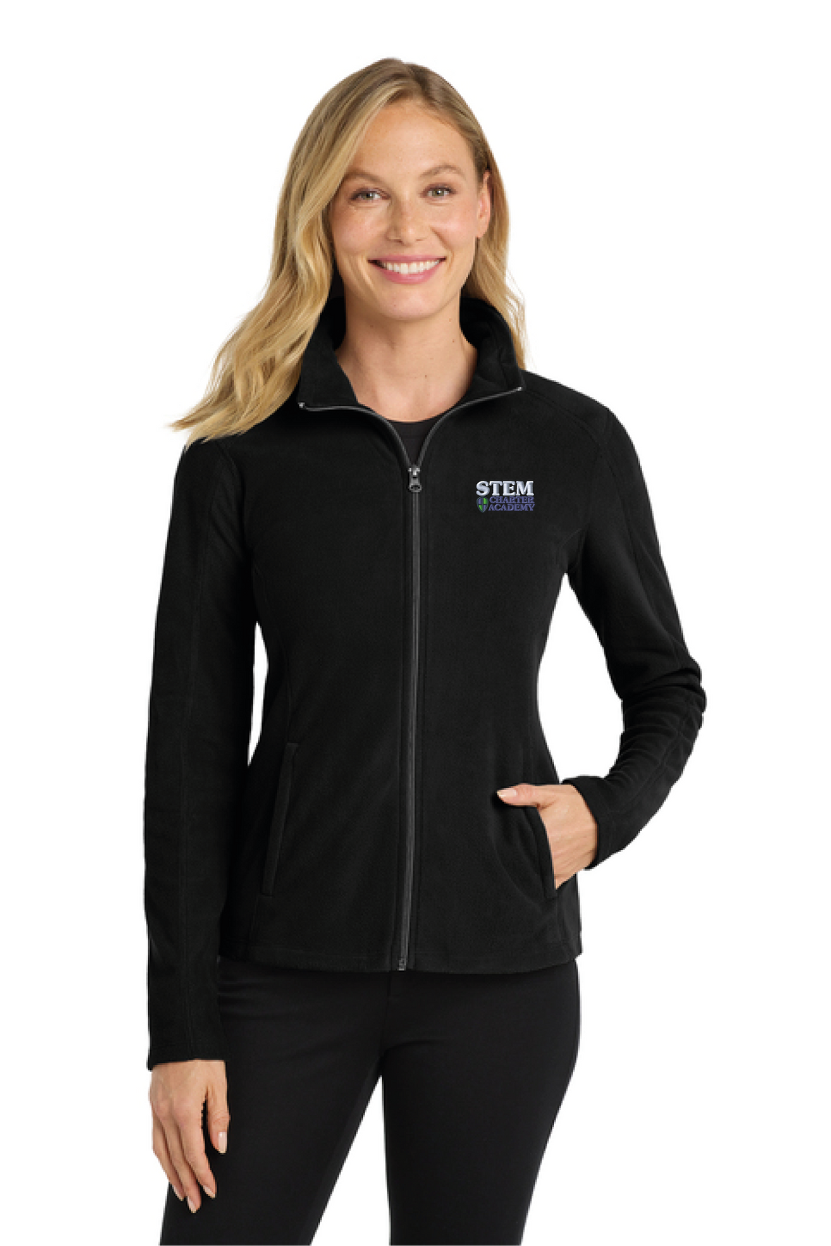 L223 - Port Authority Women's Microfleece Jacket. - STEM Charter Academy - Company Store - Embroidery - #29797