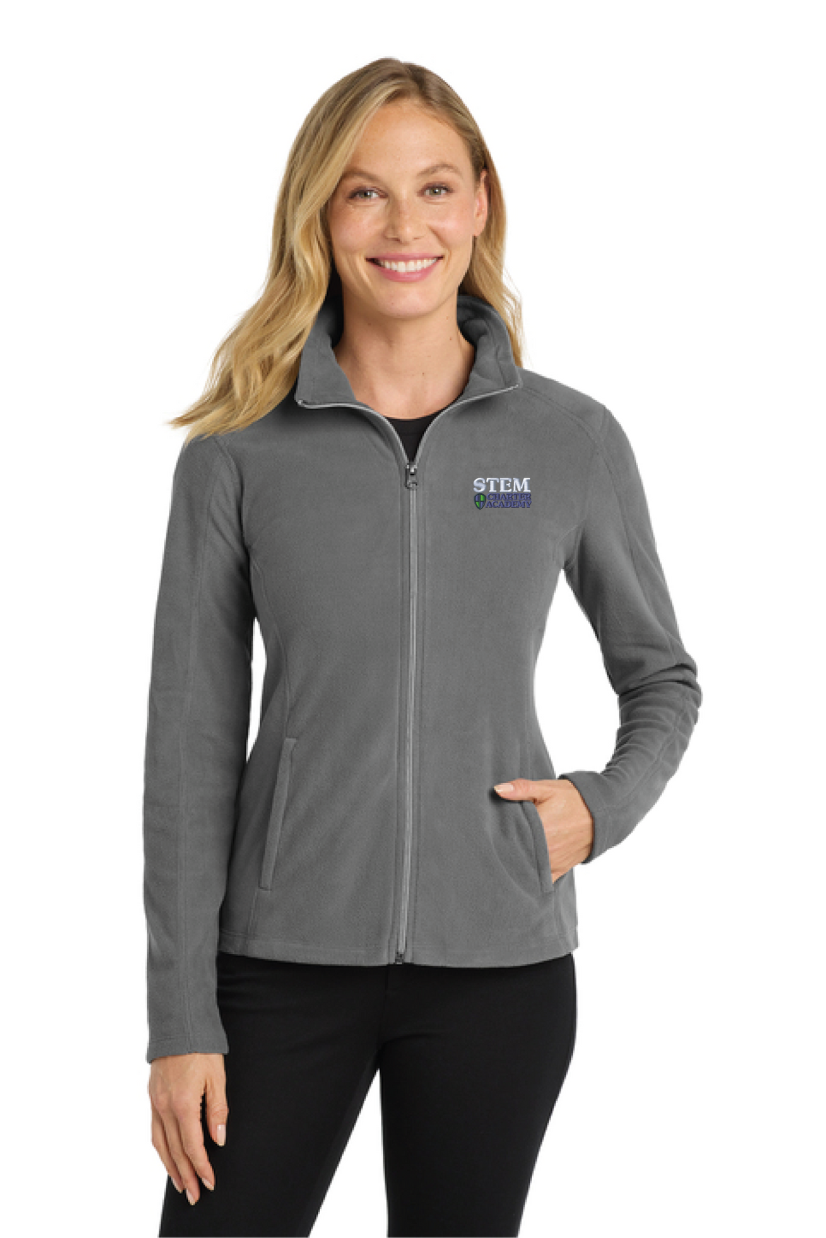 L223 - Port Authority Women's Microfleece Jacket. - STEM Charter Academy - Company Store - Embroidery - #29797