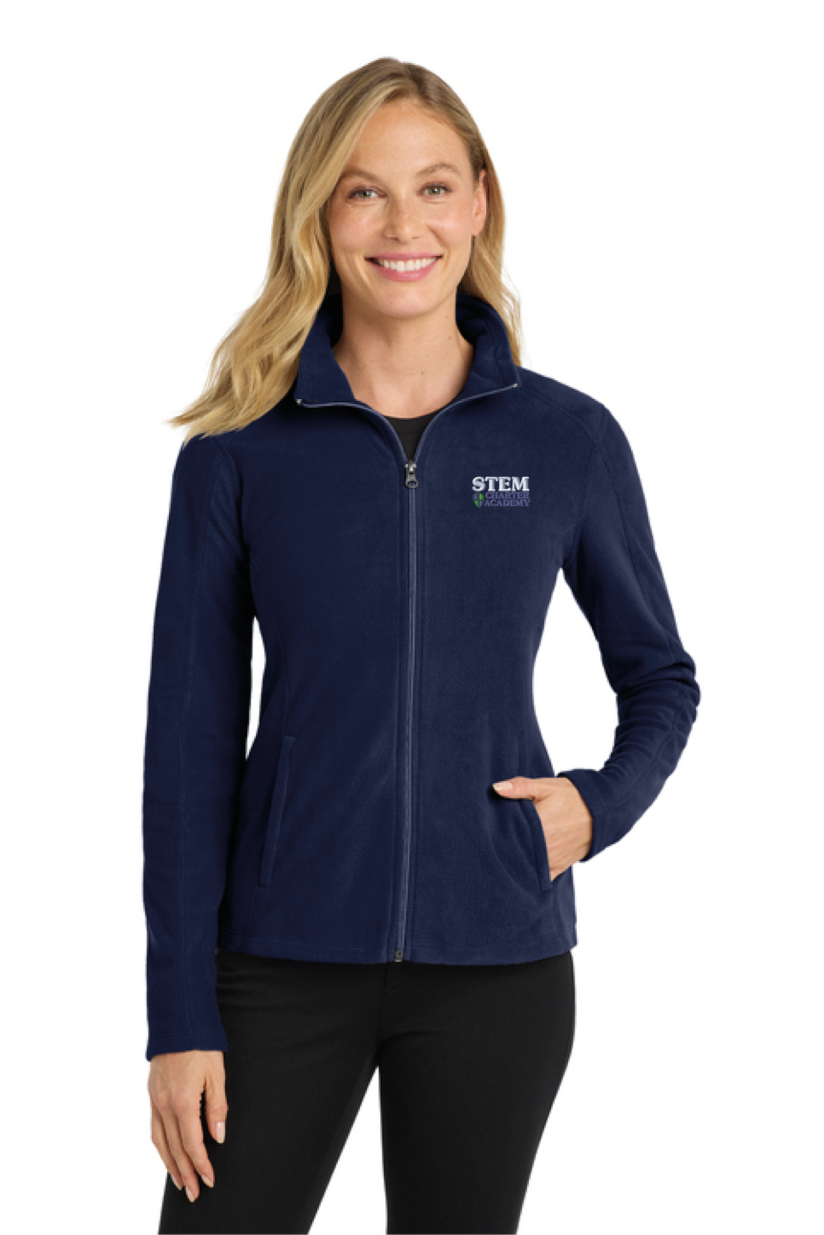 L223 - Port Authority Women's Microfleece Jacket. - STEM Charter Academy - Company Store - Embroidery - #29797
