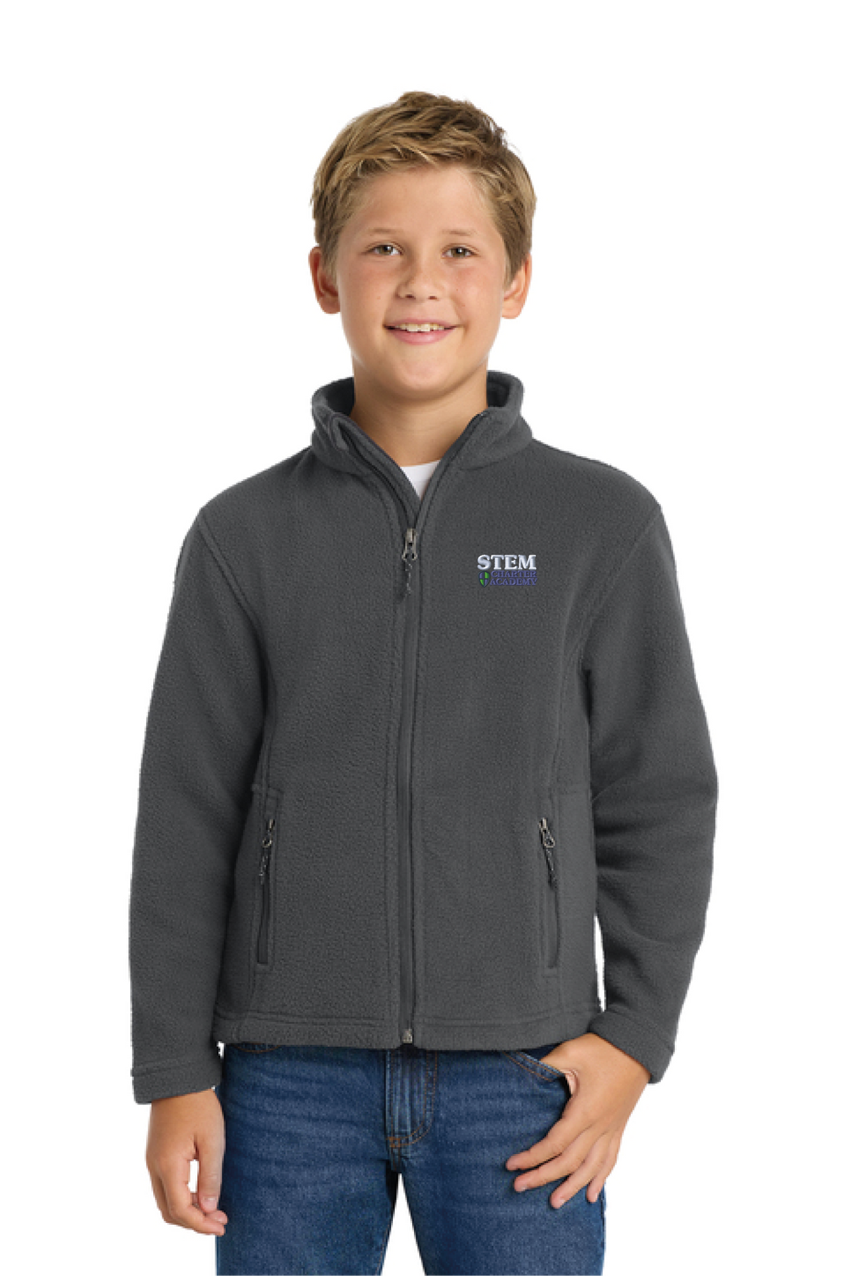 Y217 - Port Authority Youth Value Fleece Jacket - STEM Charter Academy - Company Store - Embroidery - #29797