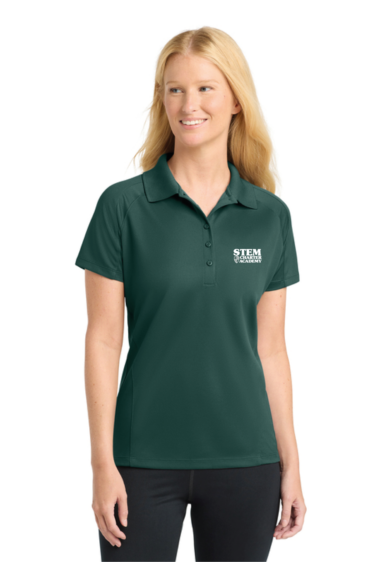 L474 - Sport-Tek Women's Dri-Mesh Pro Polo - STEM Charter Academy - Company Store - Transfer Screenprint - #29797