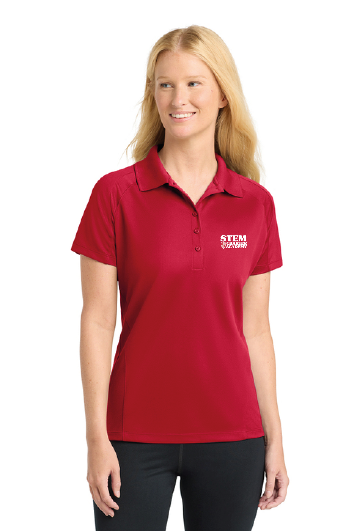L474 - Sport-Tek Women's Dri-Mesh Pro Polo - STEM Charter Academy - Company Store - Transfer Screenprint - #29797