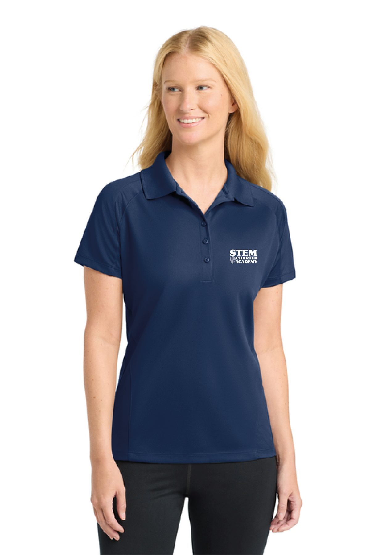 L474 - Sport-Tek Women's Dri-Mesh Pro Polo - STEM Charter Academy - Company Store - Transfer Screenprint - #29797