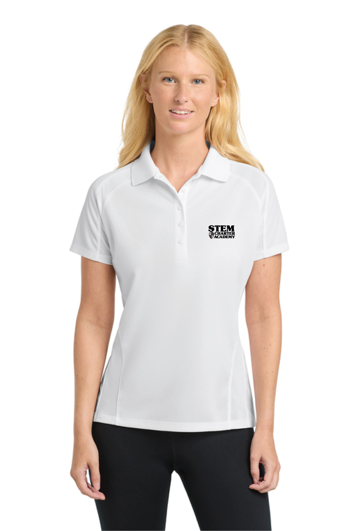 L474 - Sport-Tek Women's Dri-Mesh Pro Polo - STEM Charter Academy - Company Store - Transfer Screenprint - #29797