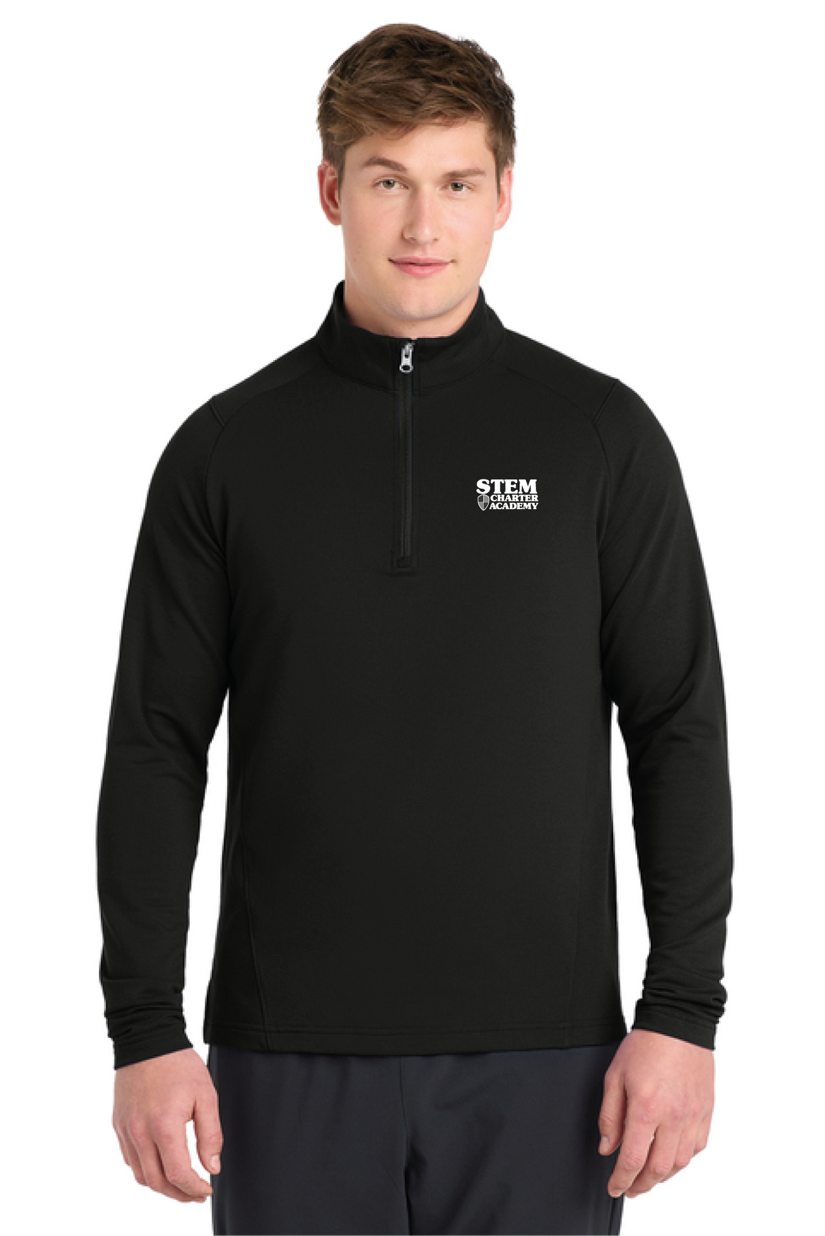 ST561 - Sport-Tek Sport-Wick Flex Fleece 1/4-Zip - STEM Charter Academy - Company Store - Transfer Screenprint - #29797