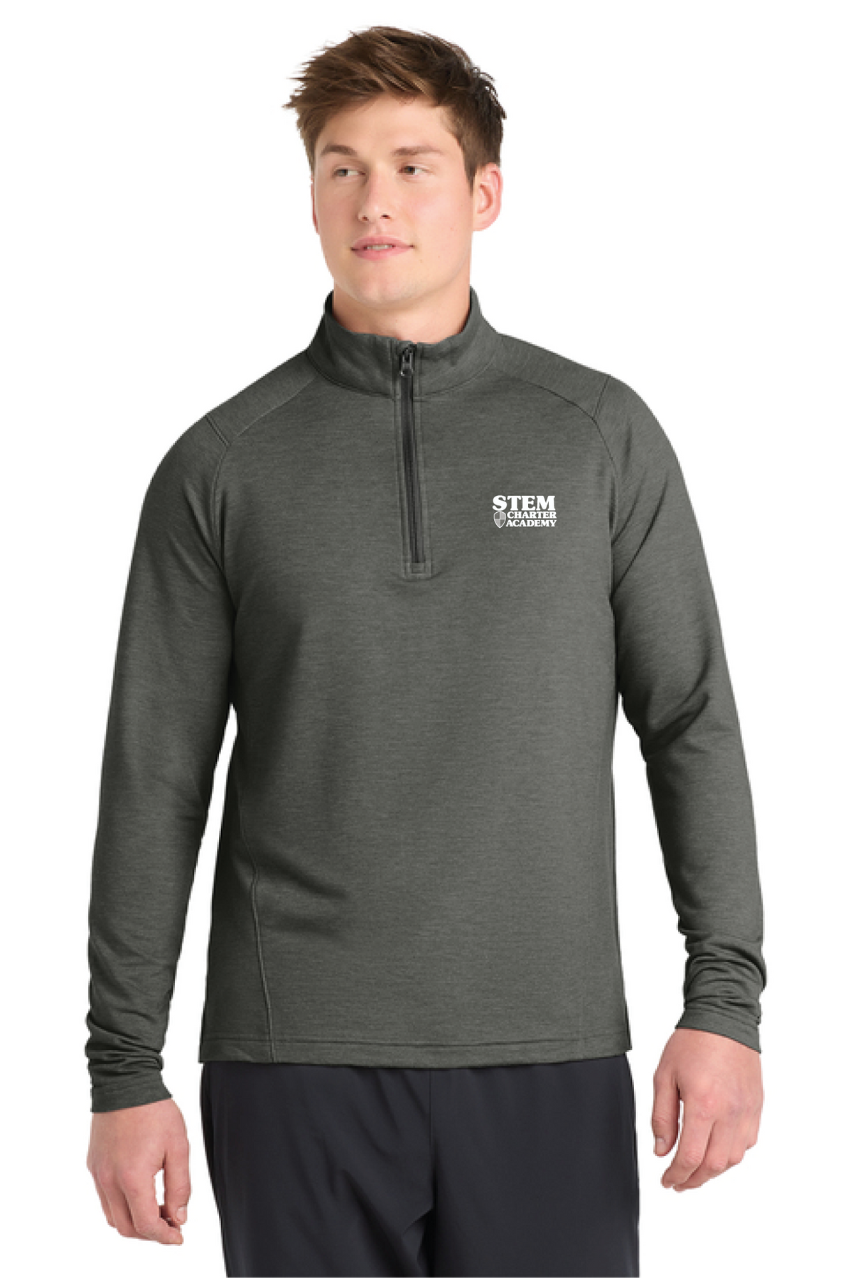 ST561 - Sport-Tek Sport-Wick Flex Fleece 1/4-Zip - STEM Charter Academy - Company Store - Transfer Screenprint - #29797