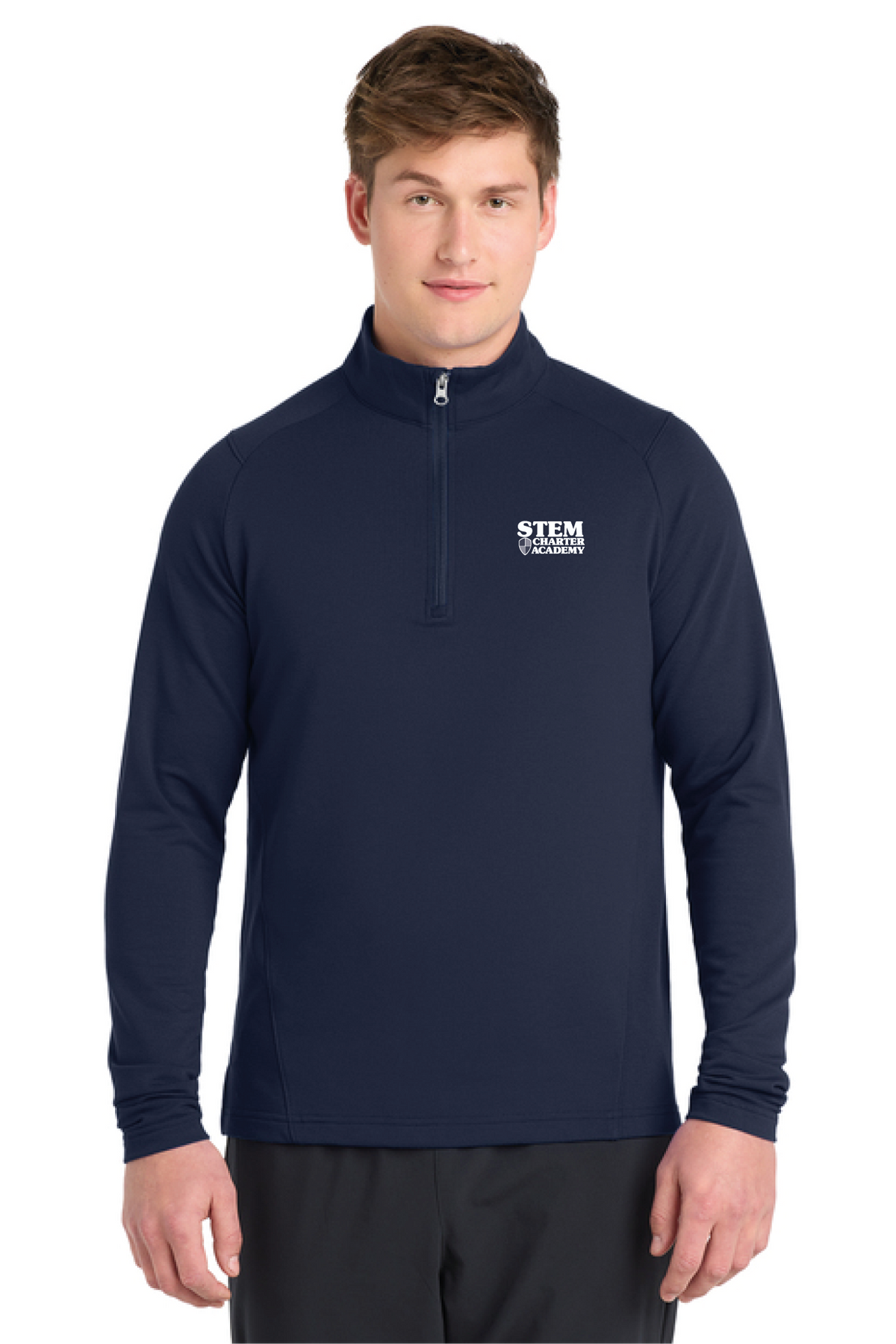 ST561 - Sport-Tek Sport-Wick Flex Fleece 1/4-Zip - STEM Charter Academy - Company Store - Transfer Screenprint - #29797