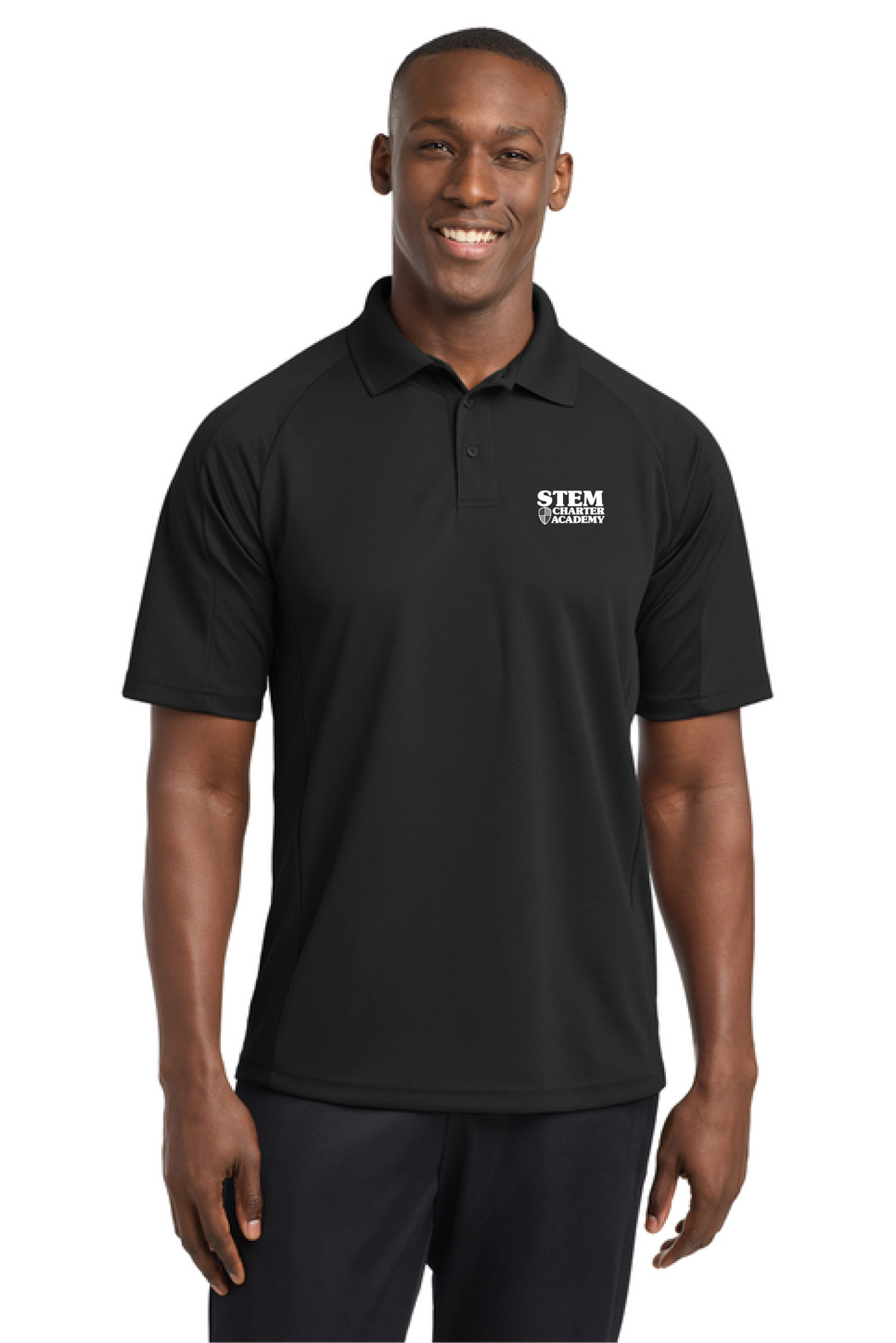 T474 - Sport-Tek Dri-Mesh Pro Polo - STEM Charter Academy - Company Store - Transfer Screenprint - #29797