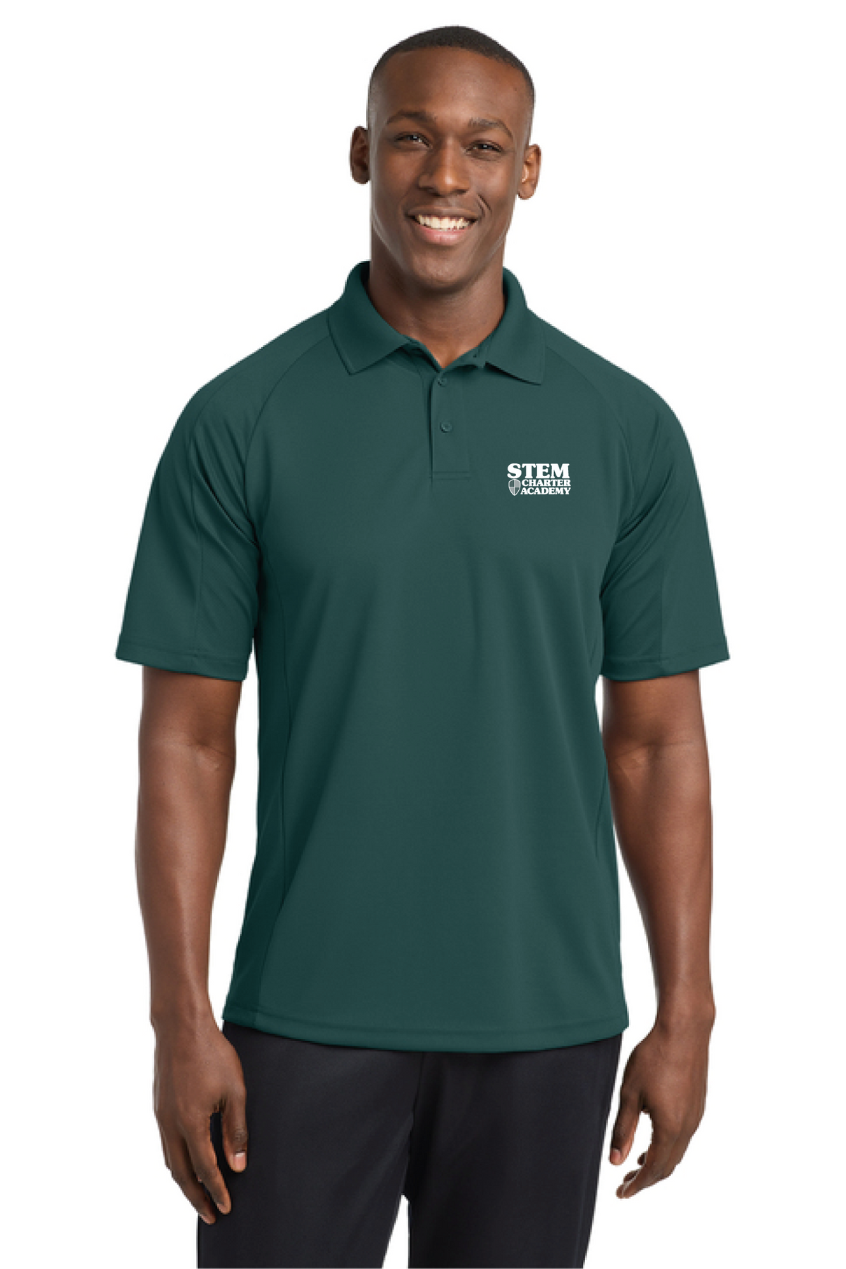 T474 - Sport-Tek Dri-Mesh Pro Polo - STEM Charter Academy - Company Store - Transfer Screenprint - #29797