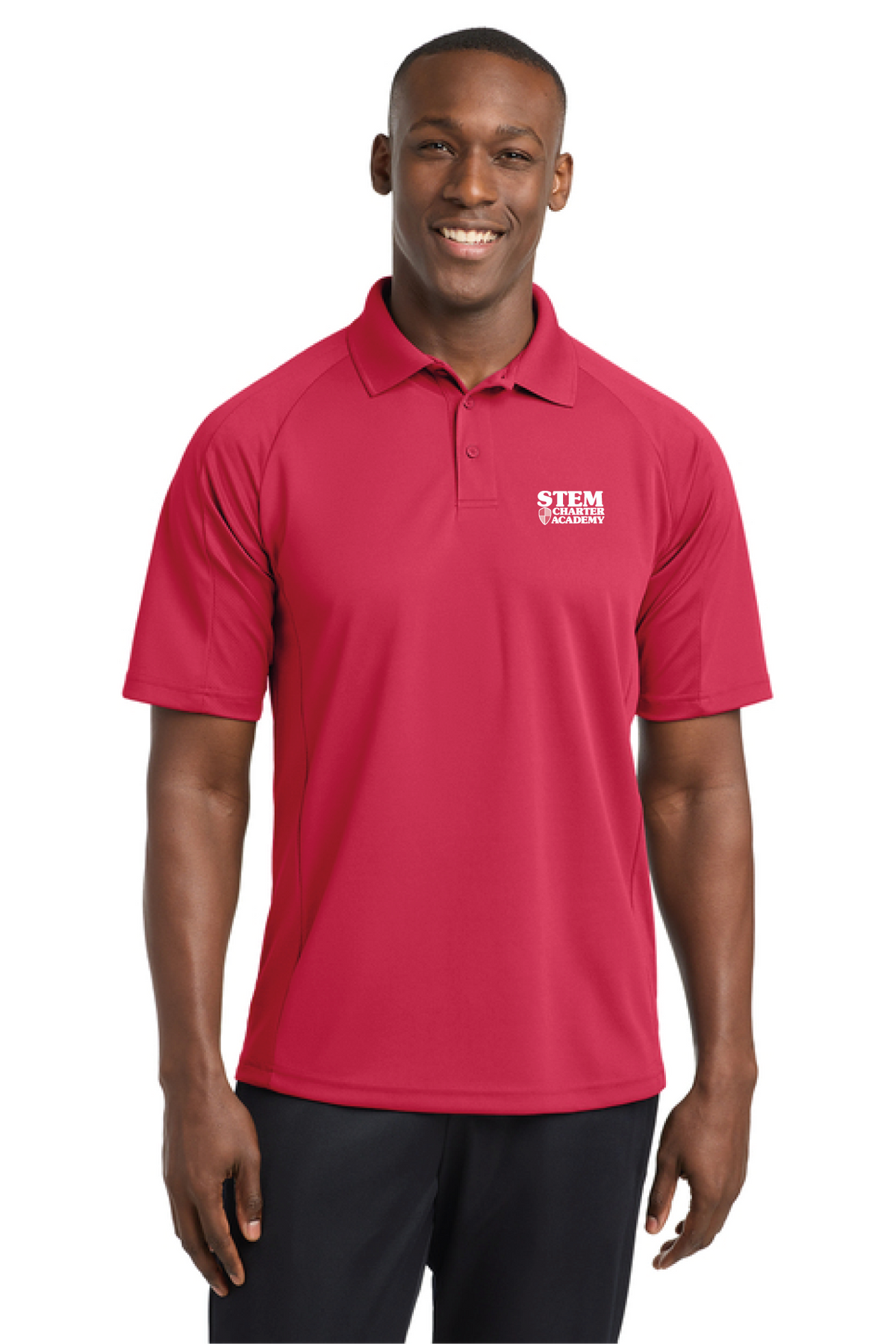 T474 - Sport-Tek Dri-Mesh Pro Polo - STEM Charter Academy - Company Store - Transfer Screenprint - #29797