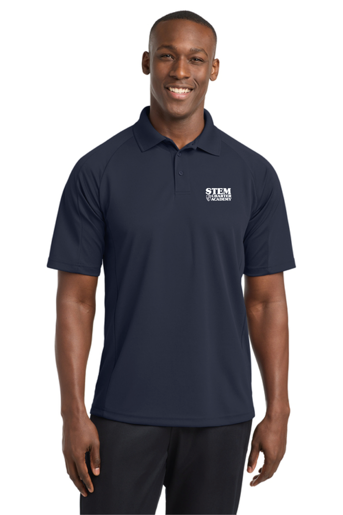 T474 - Sport-Tek Dri-Mesh Pro Polo - STEM Charter Academy - Company Store - Transfer Screenprint - #29797