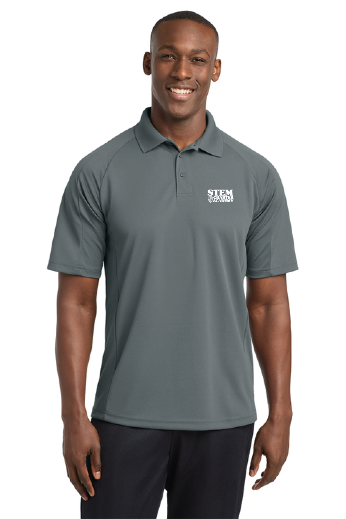 T474 - Sport-Tek Dri-Mesh Pro Polo - STEM Charter Academy - Company Store - Transfer Screenprint - #29797