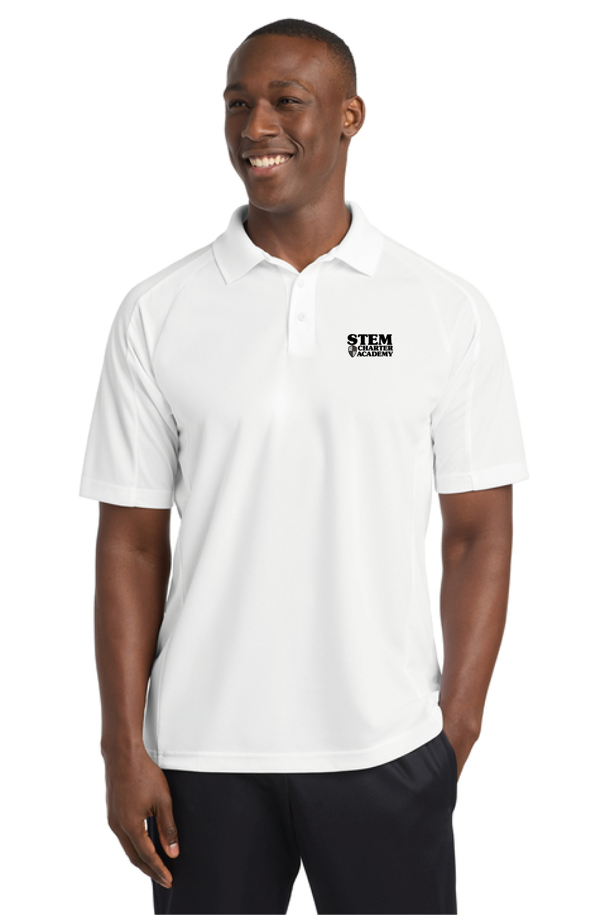 T474 - Sport-Tek Dri-Mesh Pro Polo - STEM Charter Academy - Company Store - Transfer Screenprint - #29797