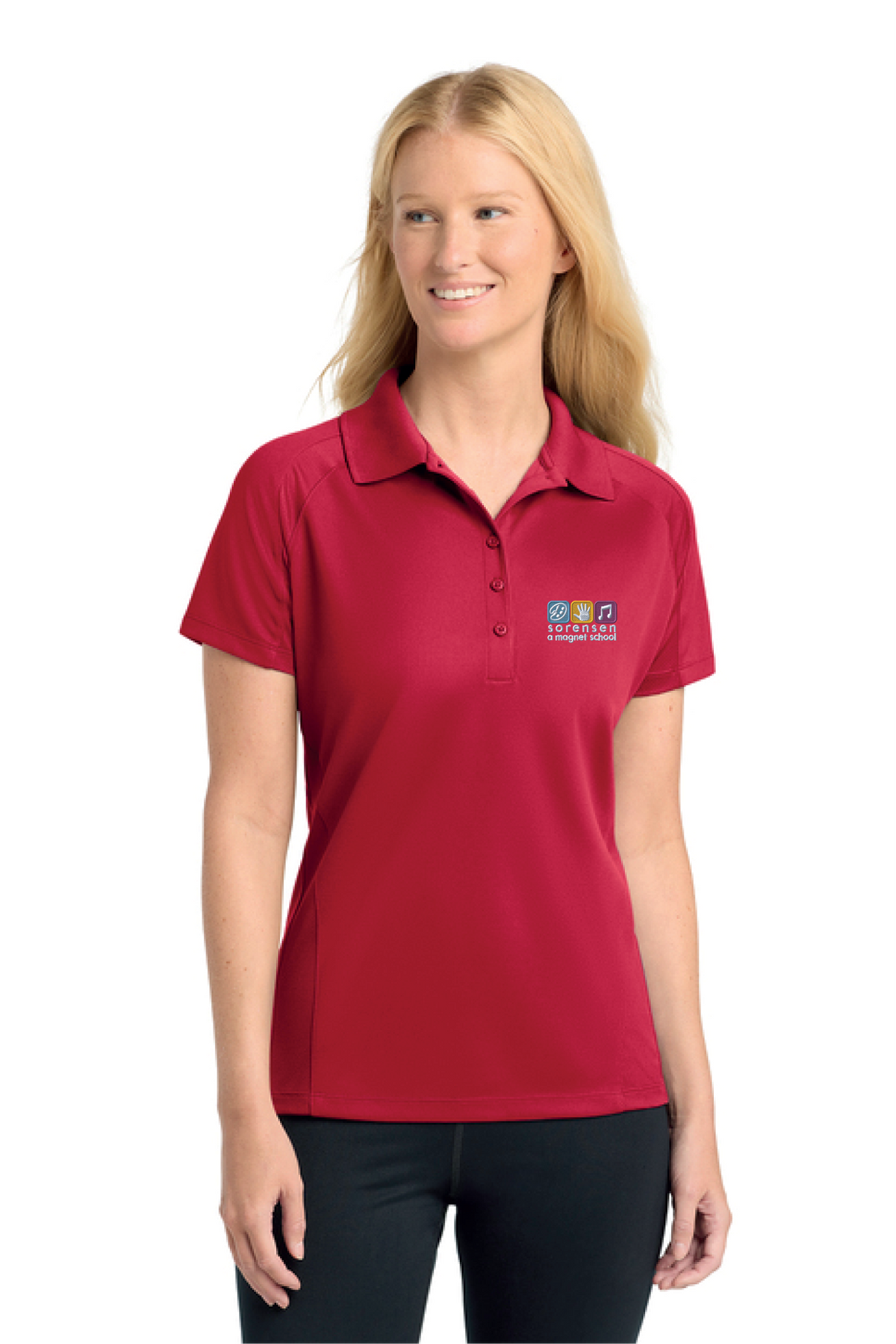 L474 - Sport-Tek Women's Dri-Mesh Pro Polo - Sorensen Magnet - School Store - Embroidery - #29911