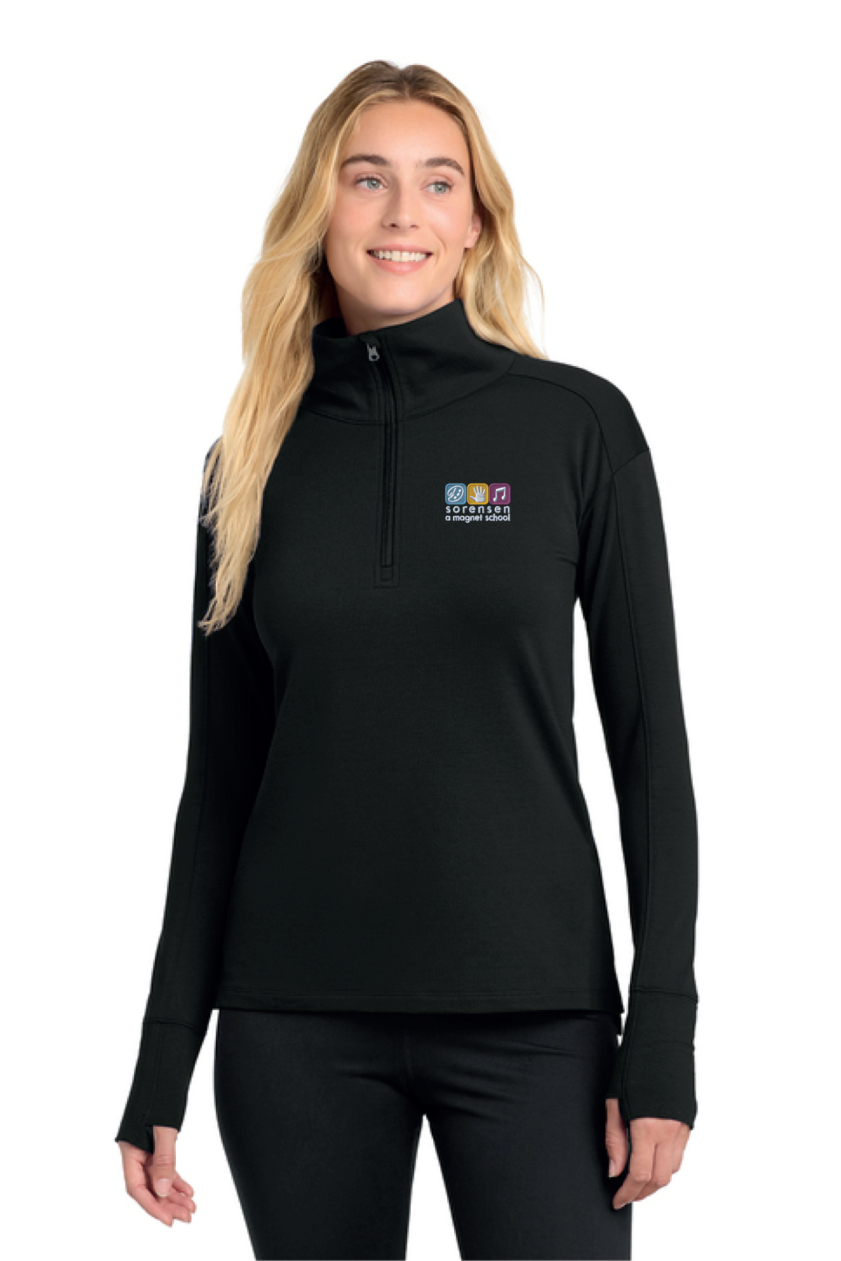 LST561 - Sport-Tek Women's Sport-Wick Flex Fleece 1/4-Zip - Sorensen Magnet - School Store - Embroidery - #29911