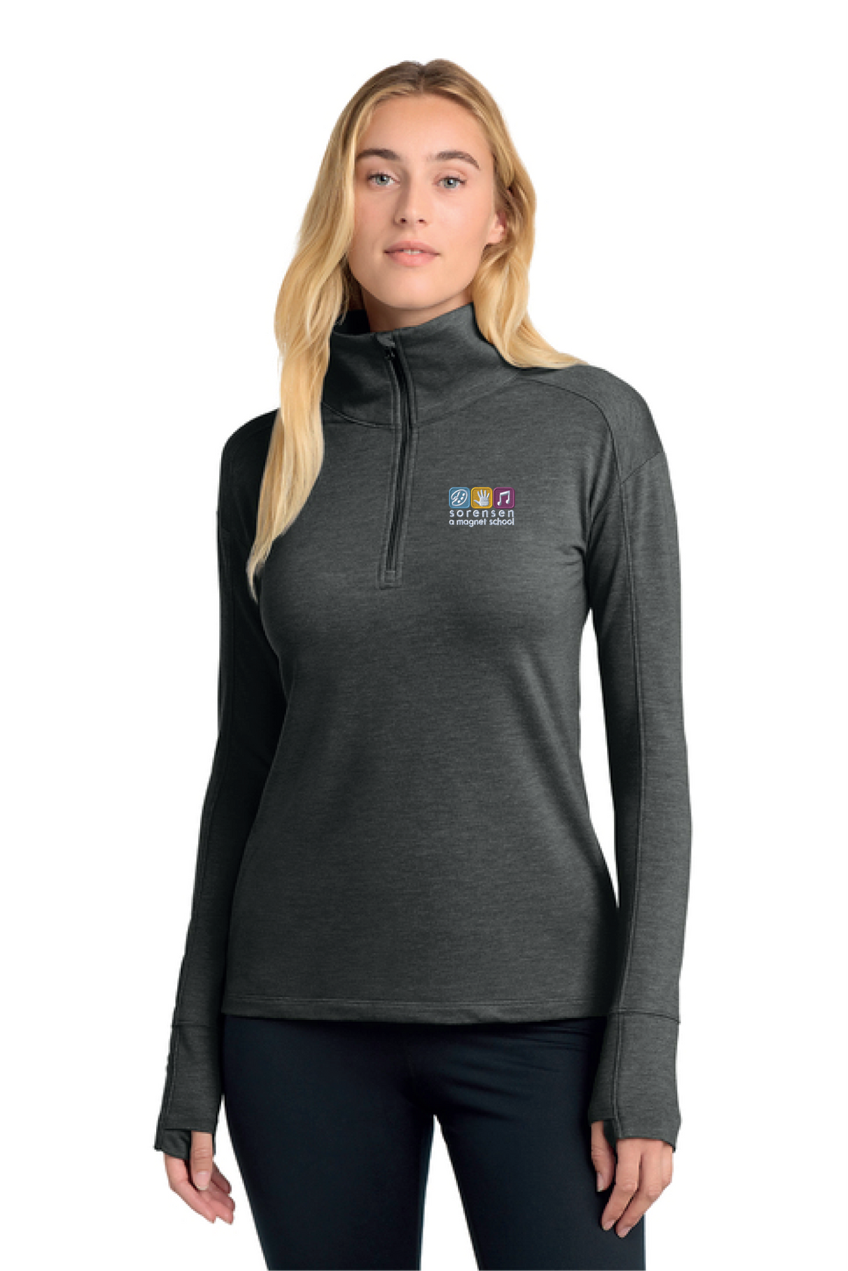 LST561 - Sport-Tek Women's Sport-Wick Flex Fleece 1/4-Zip - Sorensen Magnet - School Store - Embroidery - #29911