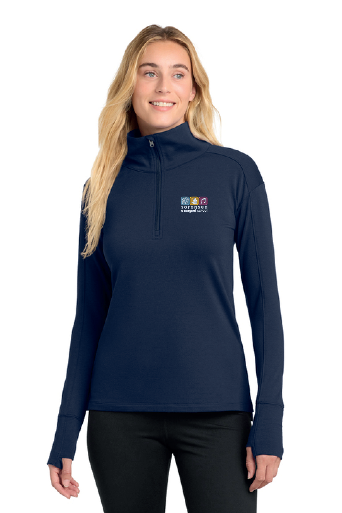 LST561 - Sport-Tek Women's Sport-Wick Flex Fleece 1/4-Zip - Sorensen Magnet - School Store - Embroidery - #29911