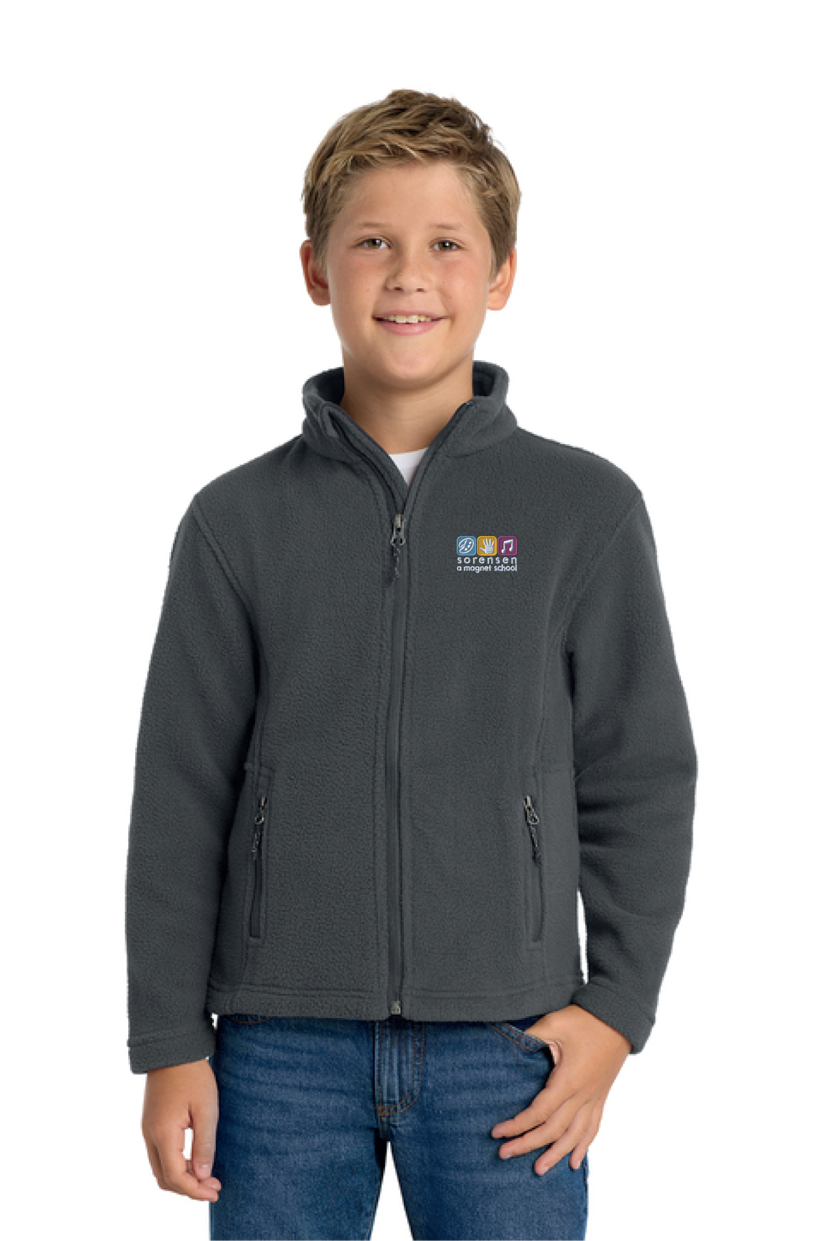Y217 - Port Authority Youth Value Fleece Jacket - Sorensen Magnet - School Store - Embroidery - #29911