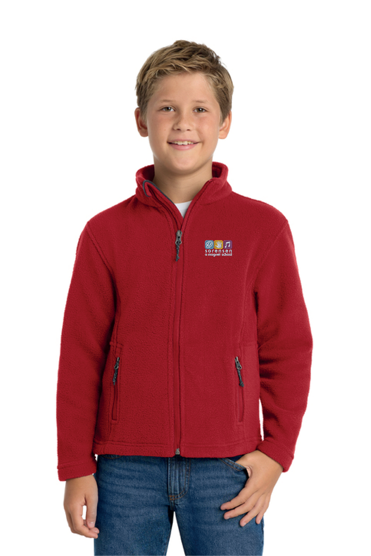 Y217 - Port Authority Youth Value Fleece Jacket - Sorensen Magnet - School Store - Embroidery - #29911