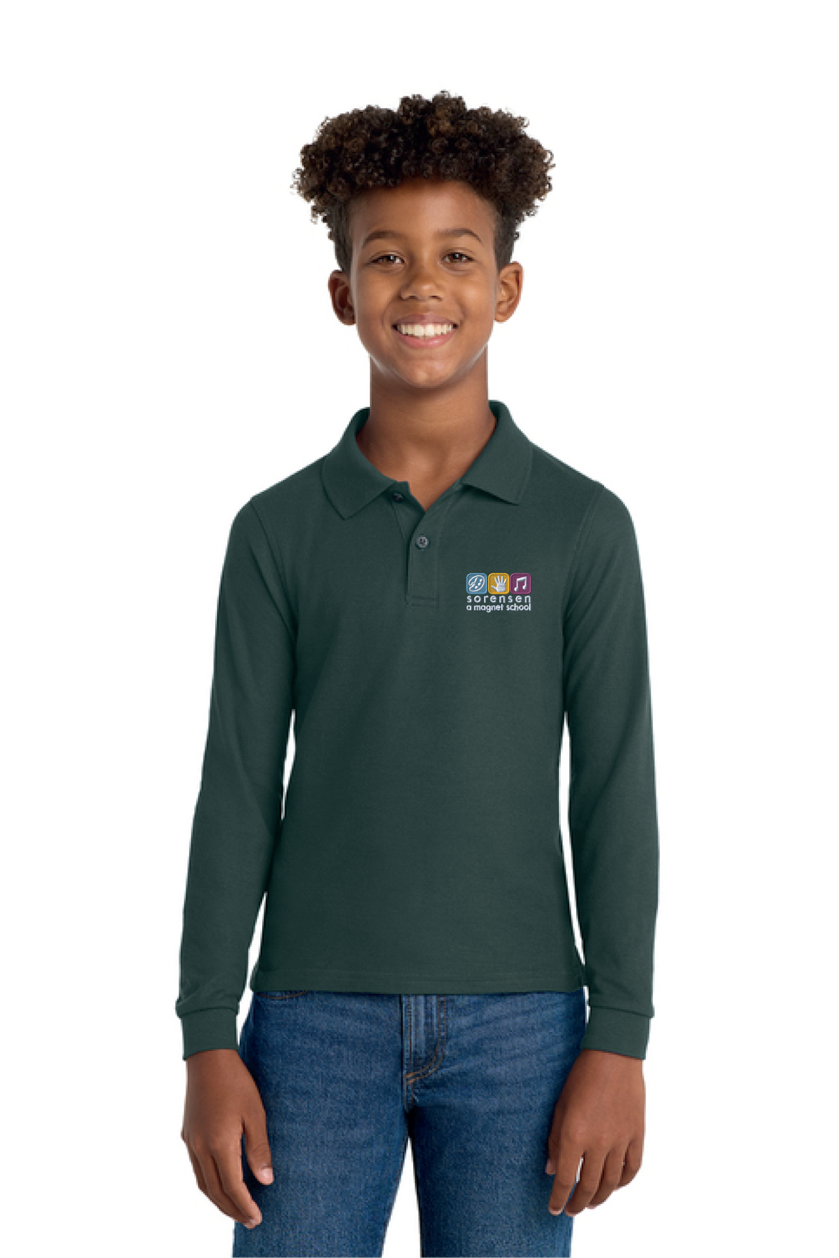 Y500LS - Port Authority Youth Long Sleeve Silk Touch Polo - Sorensen Magnet - School Store - Embroidery - #29911