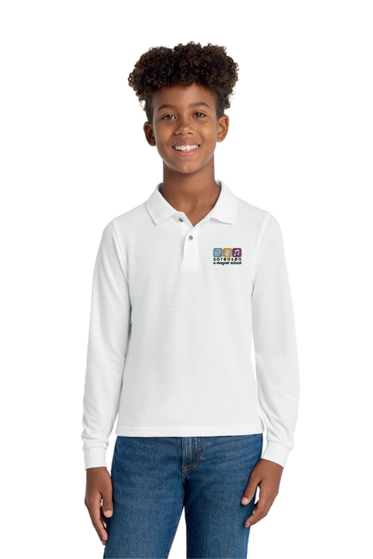 Y500LS - Port Authority Youth Long Sleeve Silk Touch Polo - Sorensen Magnet - School Store - Embroidery - #29911