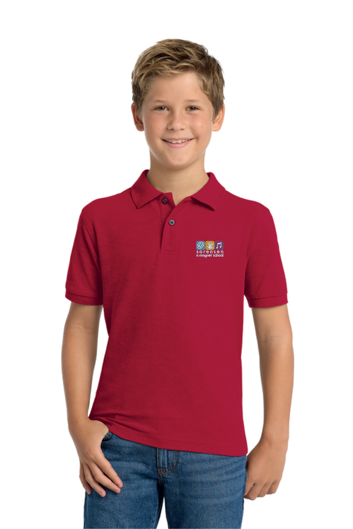 Y500 - Port Authority Youth Silk Touch Polo - Sorensen Magnet - School Store - Embroidery - #29911