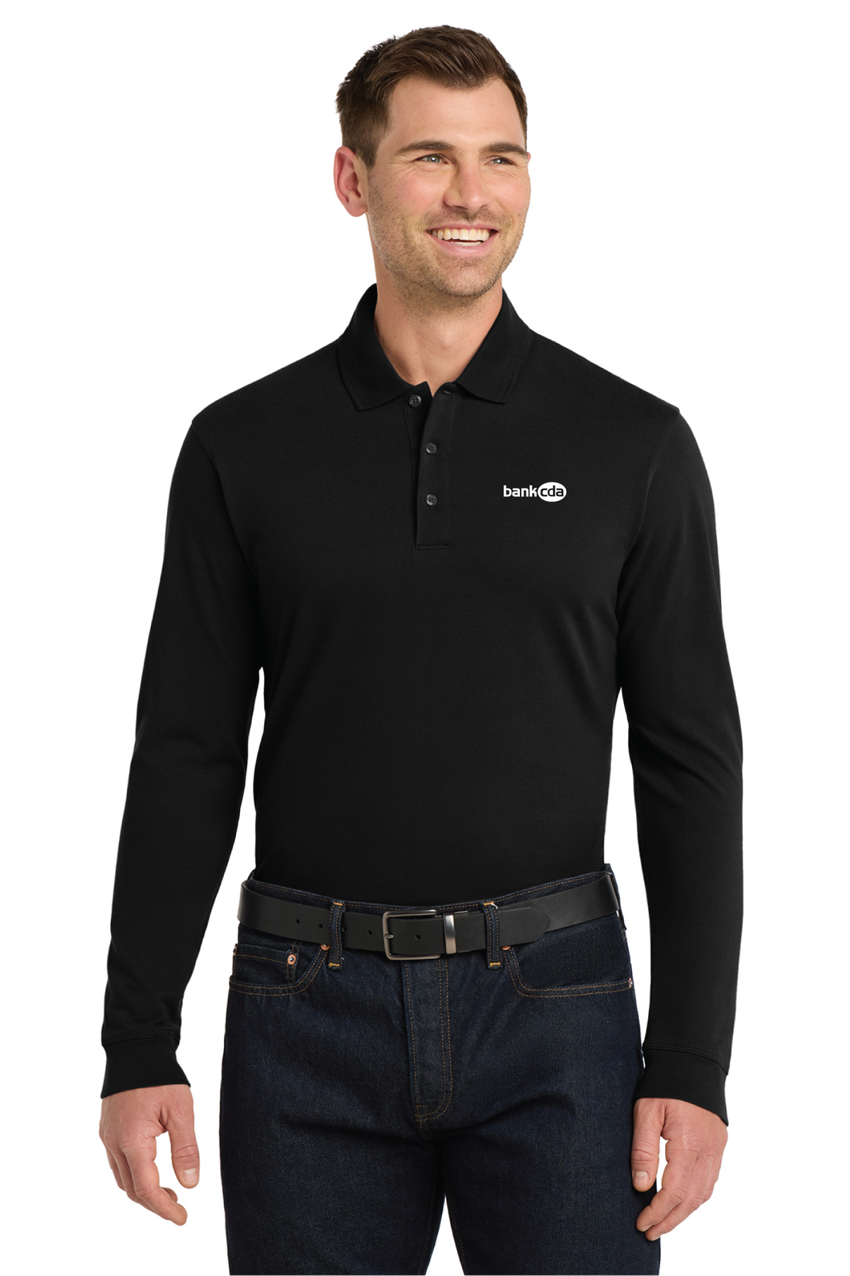 K8000LS - Port Authority EZCotton Long Sleeve Polo - BankCDA - Logowear Store - Embroidery - #29162