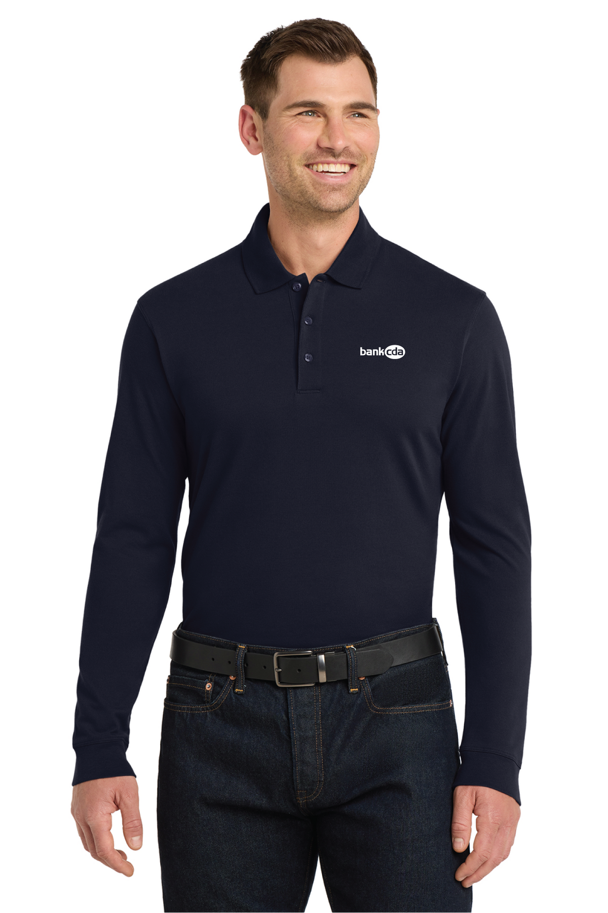 K8000LS - Port Authority EZCotton Long Sleeve Polo - BankCDA - Logowear Store - Embroidery - #29162