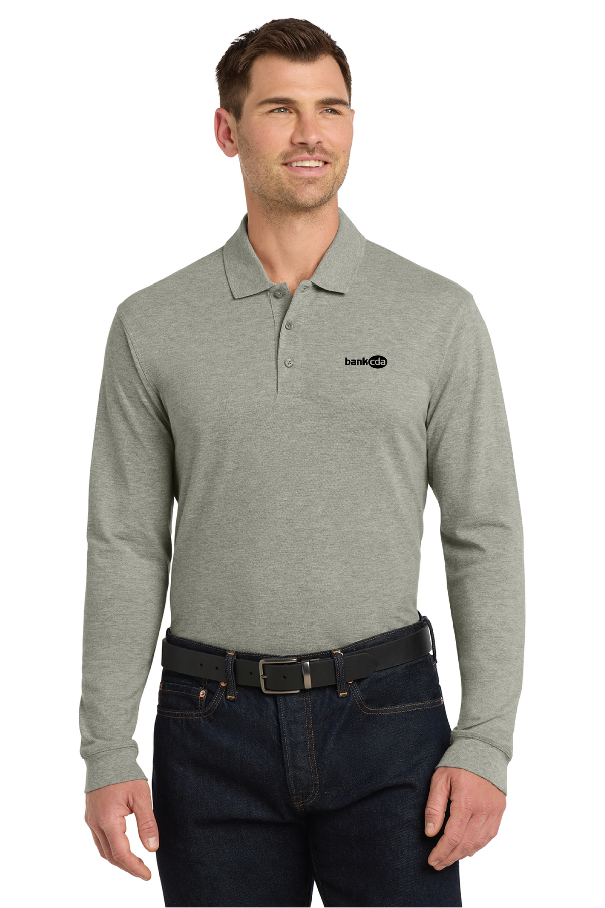 K8000LS - Port Authority EZCotton Long Sleeve Polo - BankCDA - Logowear Store - Embroidery - #29162