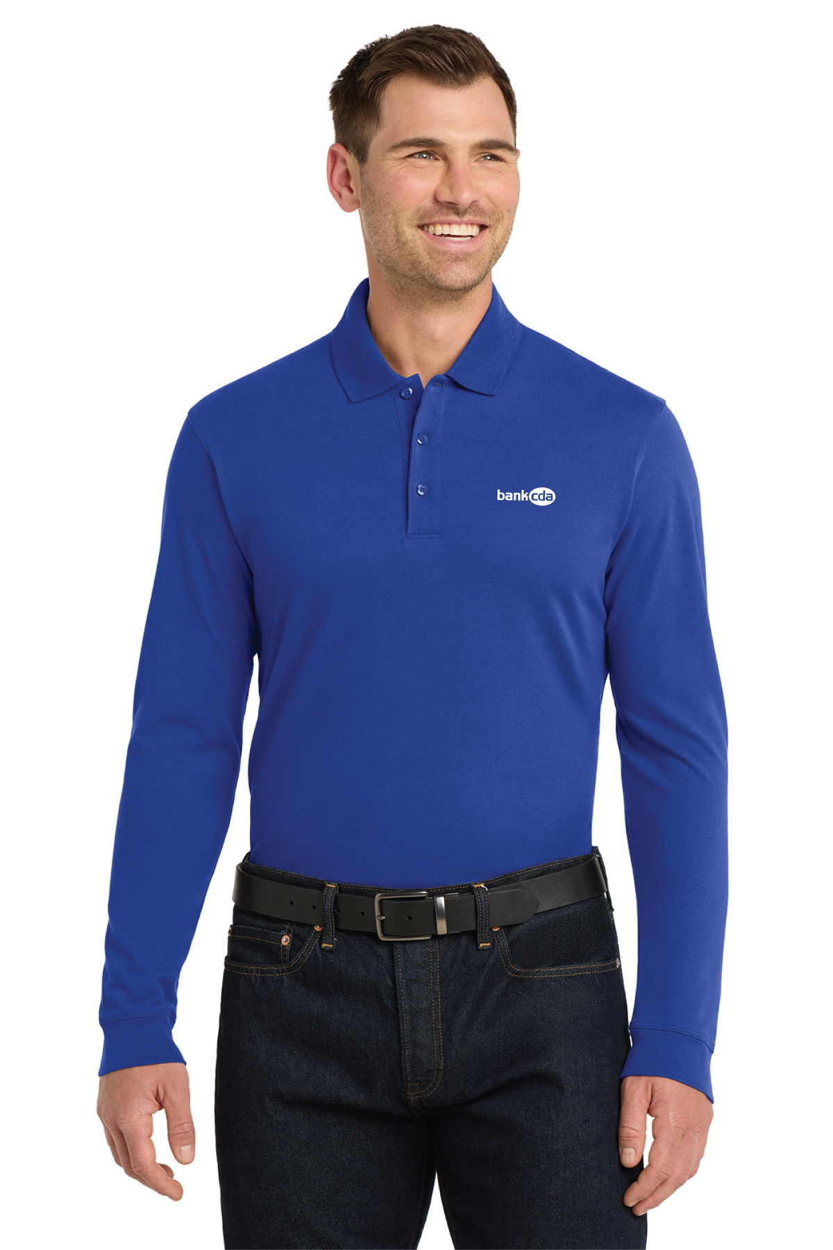 K8000LS - Port Authority EZCotton Long Sleeve Polo - BankCDA - Logowear Store - Embroidery - #29162