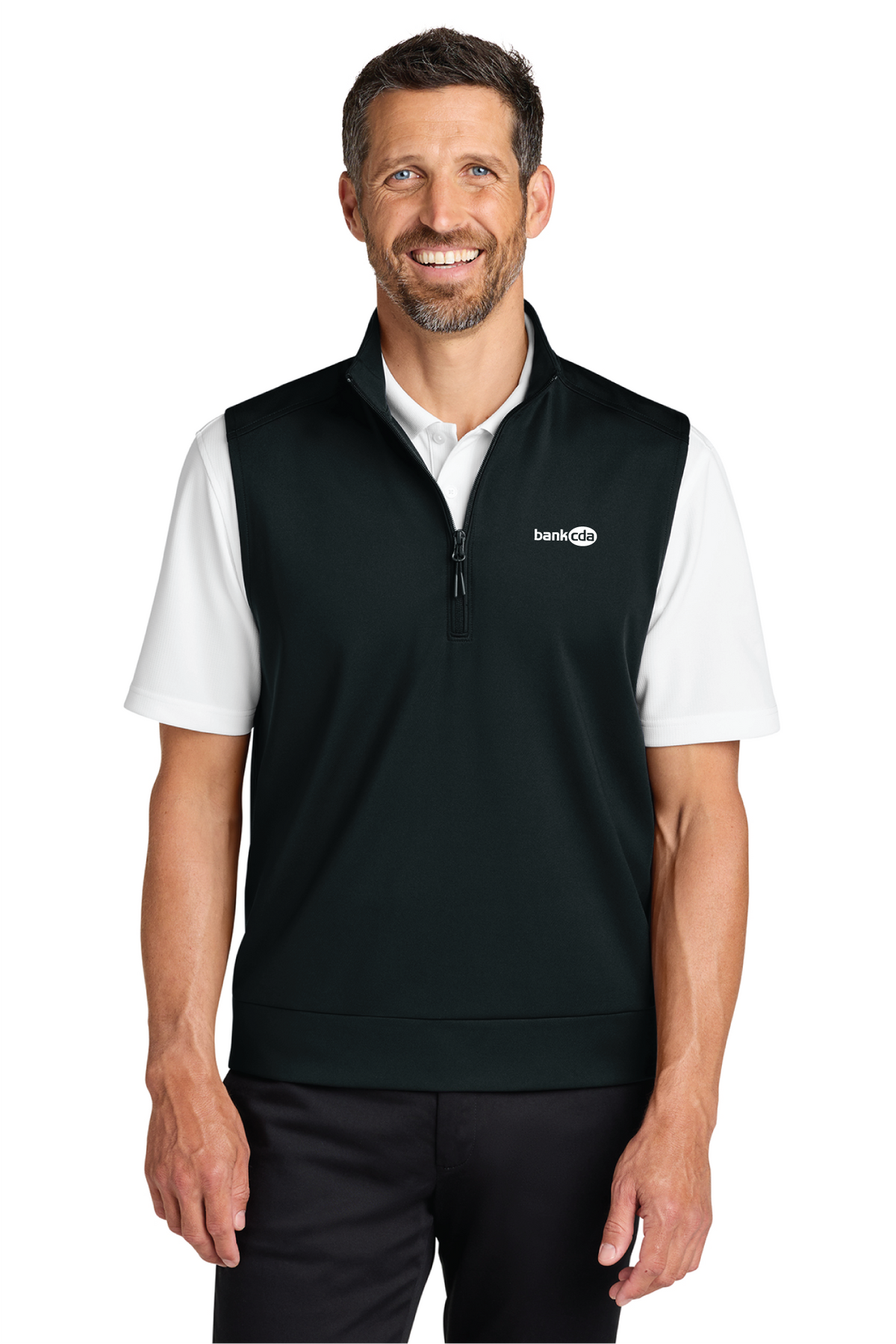 K880V - Port Authority C-FREE Double Knit 1/4-Zip Vest - BankCDA - Logowear Store - Embroidery - #29162