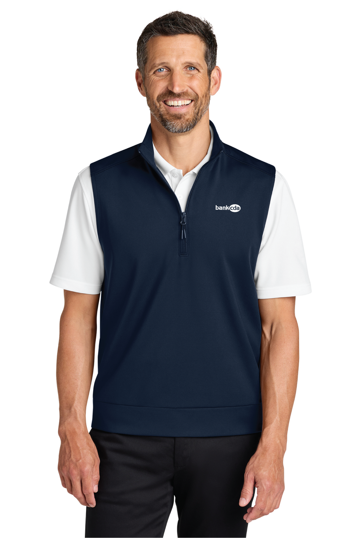 K880V - Port Authority C-FREE Double Knit 1/4-Zip Vest - BankCDA - Logowear Store - Embroidery - #29162