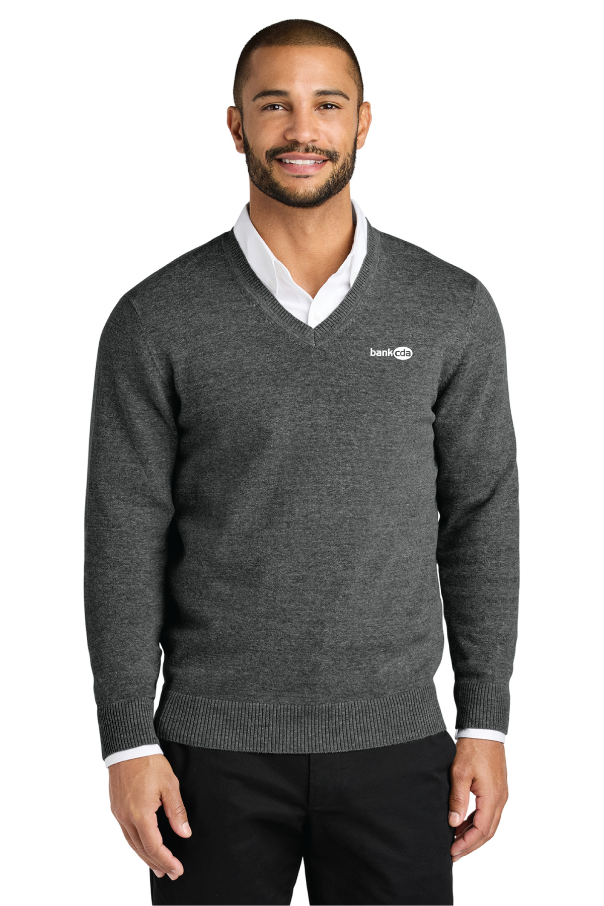 SW2850 - Port Authority Easy Care V-Neck Sweater - BankCDA - Logowear Store - Embroidery - #29162