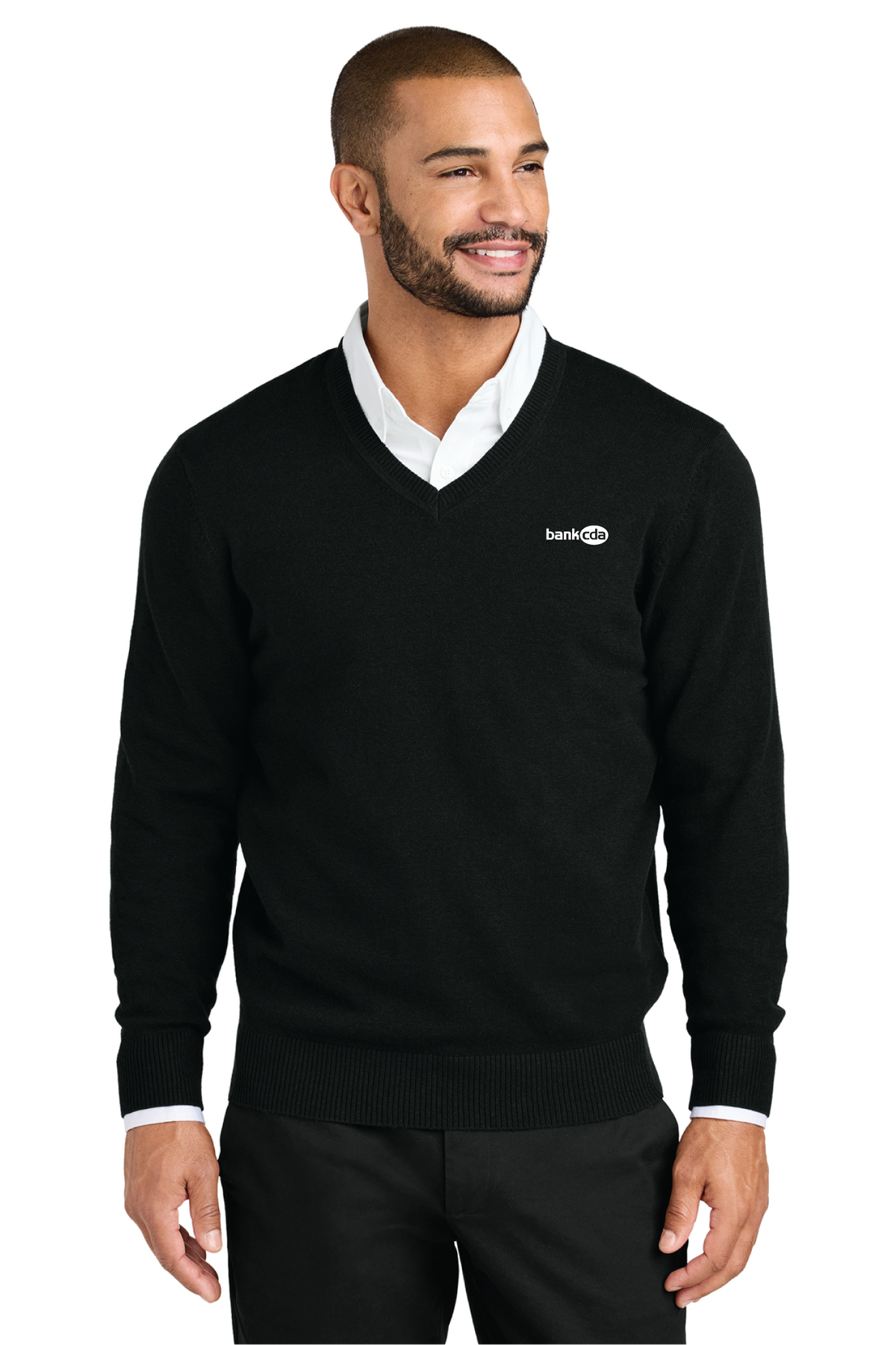 SW2850 - Port Authority Easy Care V-Neck Sweater - BankCDA - Logowear Store - Embroidery - #29162