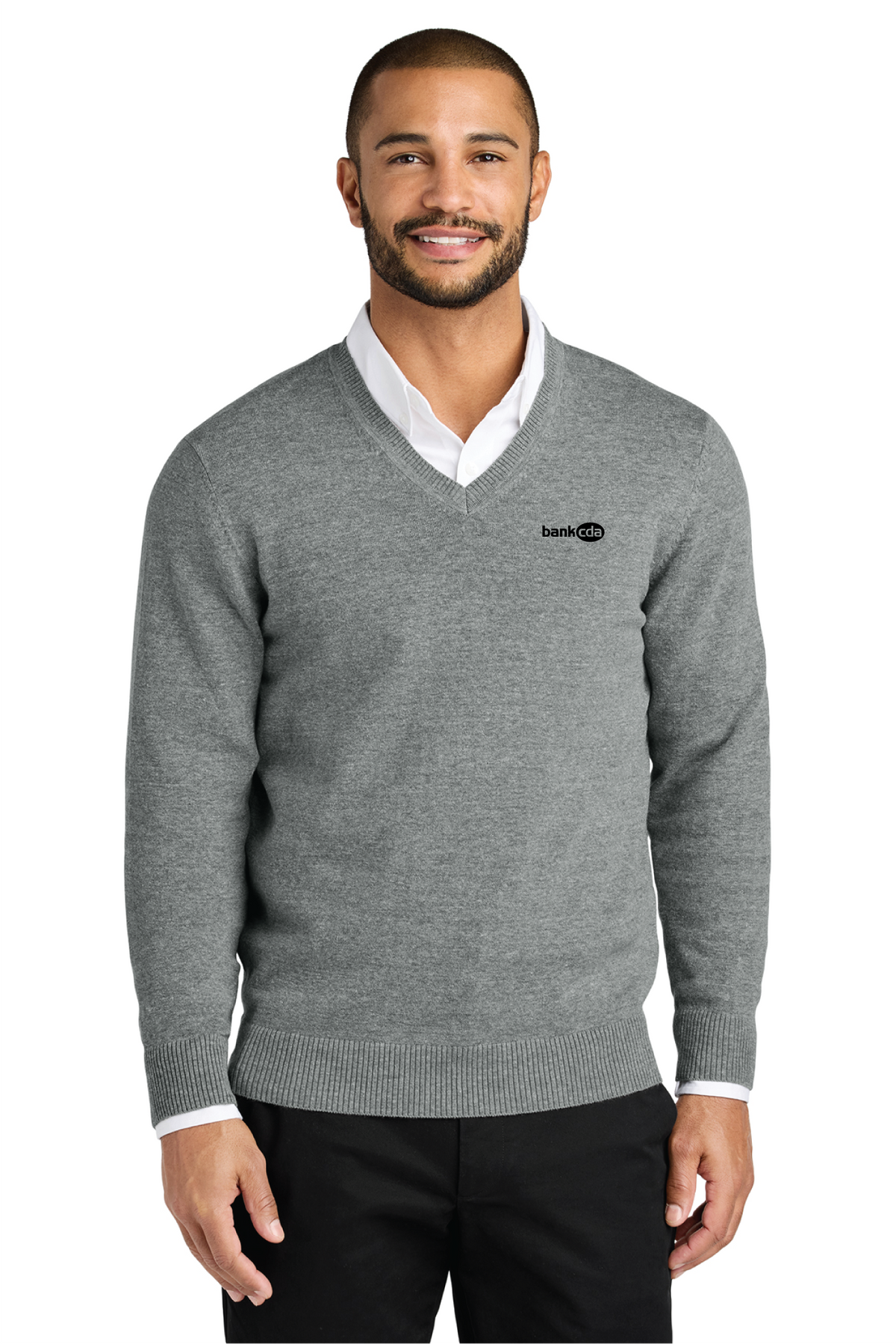 SW2850 - Port Authority Easy Care V-Neck Sweater - BankCDA - Logowear Store - Embroidery - #29162