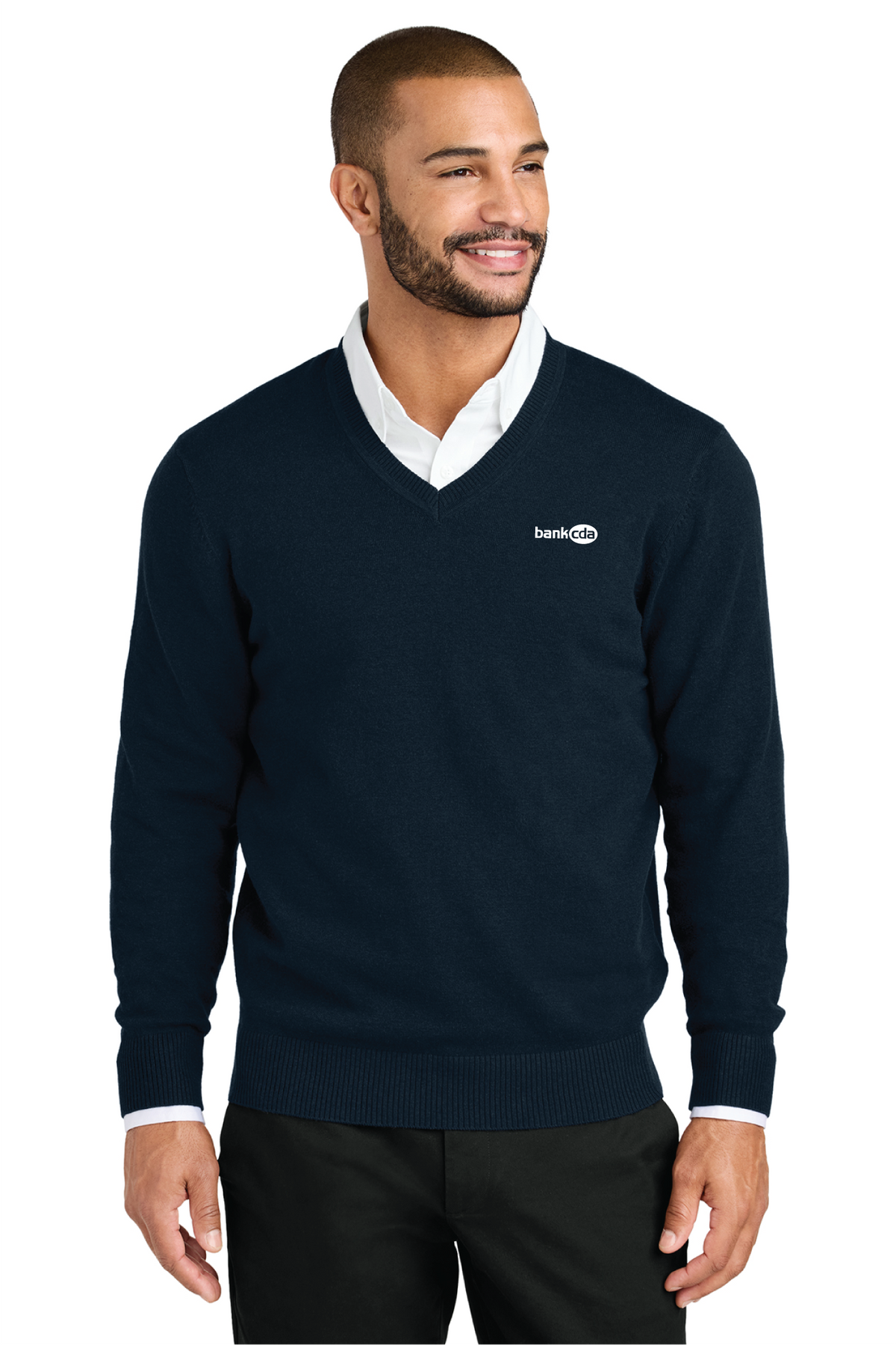 SW2850 - Port Authority Easy Care V-Neck Sweater - BankCDA - Logowear Store - Embroidery - #29162