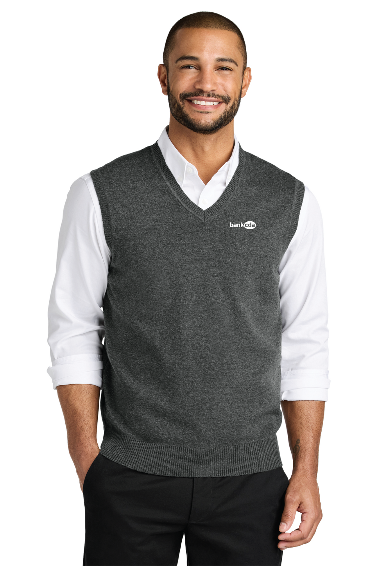 SW2860 - Port Authority Easy Care Sweater Vest - BankCDA - Logowear Store - Embroidery - #29162