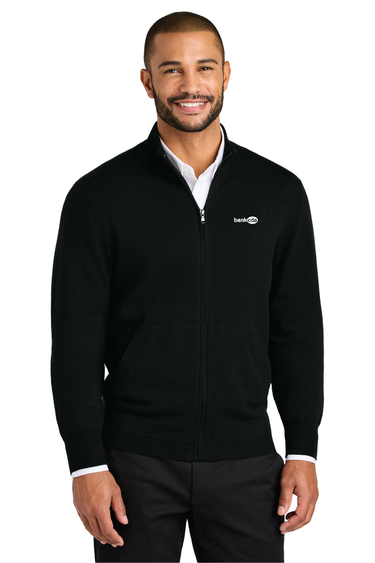 SW2901 - Port Authority Easy Care Full-Zip Sweater - BankCDA - Logowear Store - Embroidery - #29162
