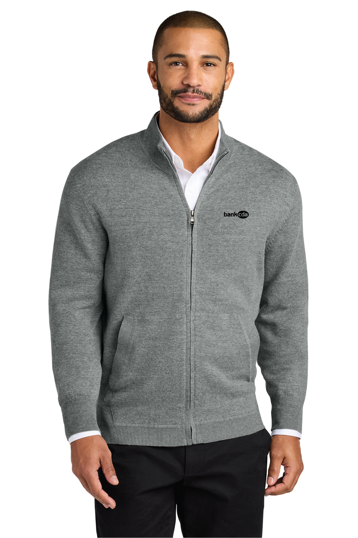 SW2901 - Port Authority Easy Care Full-Zip Sweater - BankCDA - Logowear Store - Embroidery - #29162