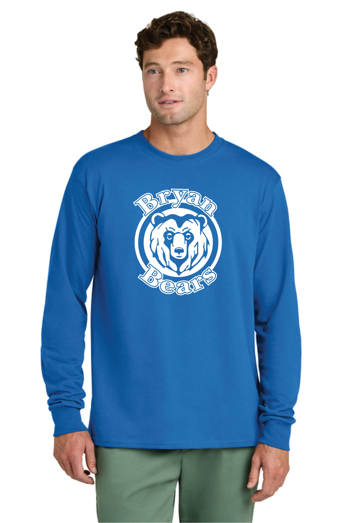 PC54LS - Port & Co Long Sleeve Core Cotton Tee - Bryan Elementary - Order Collection Store - Transfer Screen Print - #29972