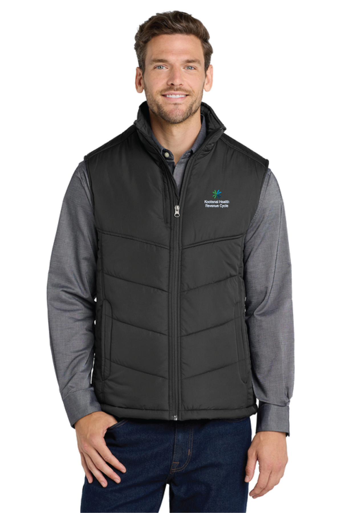J709 - Port Authority Puffy Vest - Kootenai Health - Revenue Cycle - Oder Collection Store - Embroidery - #30183