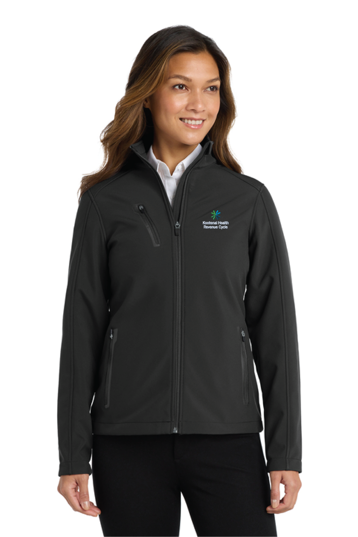 L324 - Port Authority Women's Welded Soft Shell Jacket - Kootenai Health - Revenue Cycle - Order Collection Store - Embroidery - #30183
