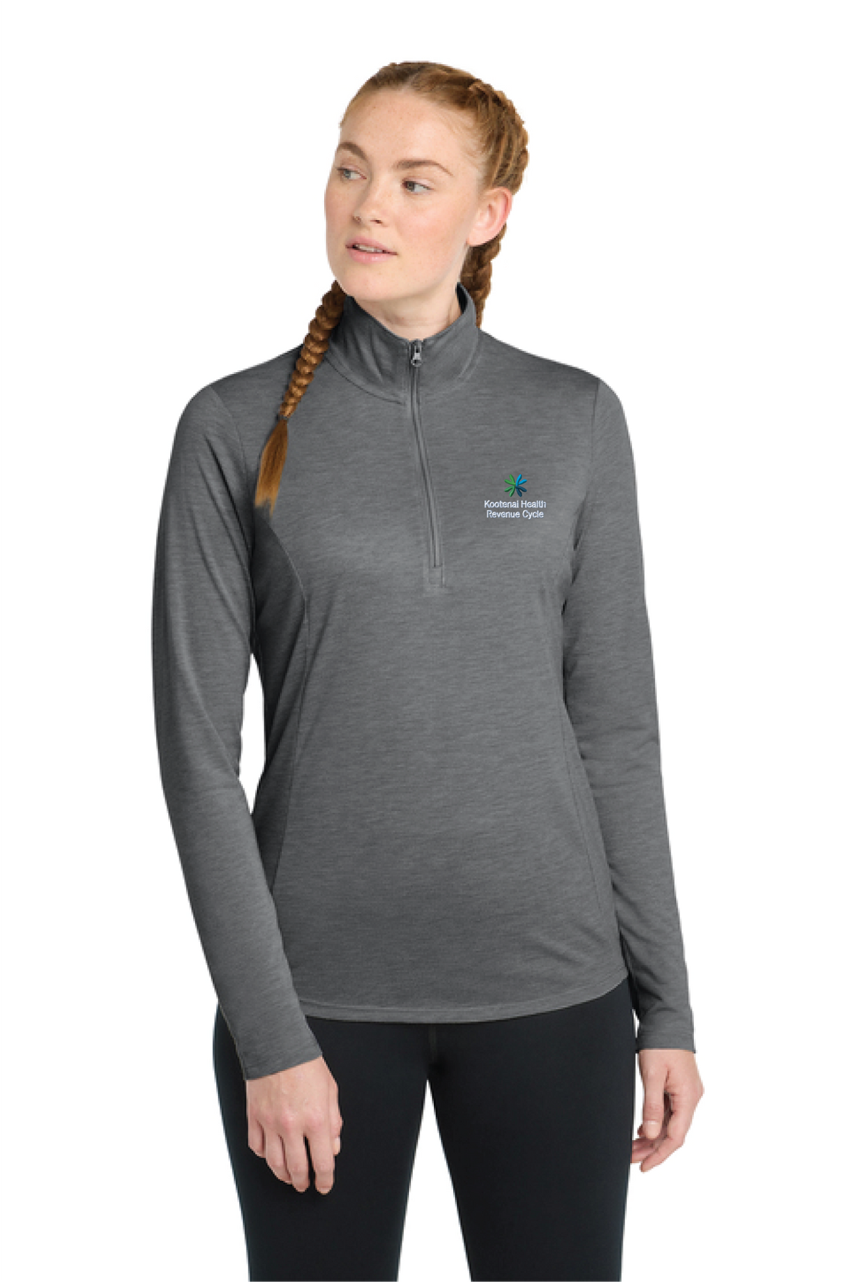 LST407 - Sport-Tek Women's PosiCharge Tri-Blend Wicking 1/4-Zip Pullover - Kootenai Health - Revenue Cycle - Oder Collection Store - Embroidery - #30183