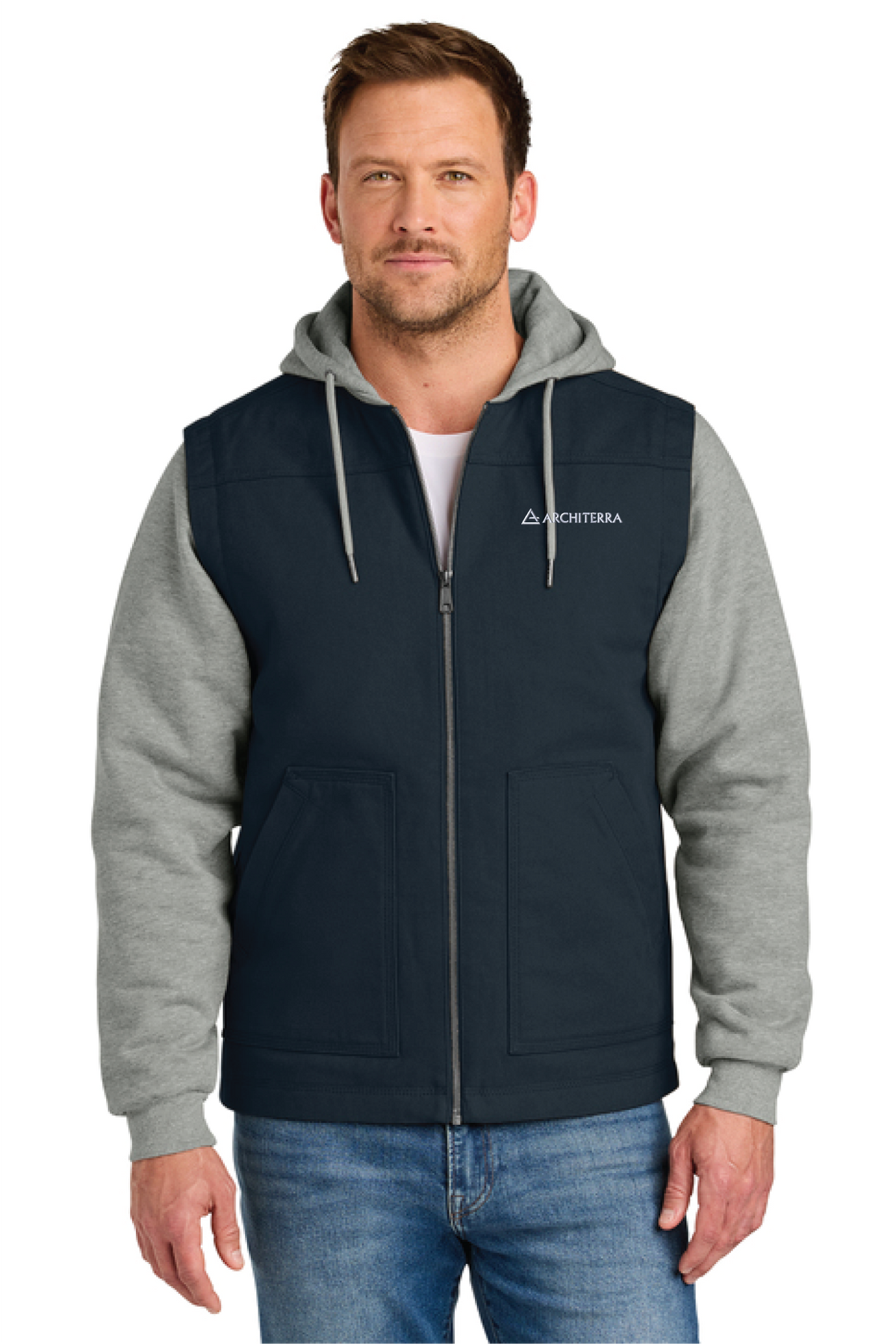 CSJ42 - CornerStone Duck Fleece Full-Zip Hooded Jacket - Architerra Homes - Order Collection Store - Digital Print - #30194