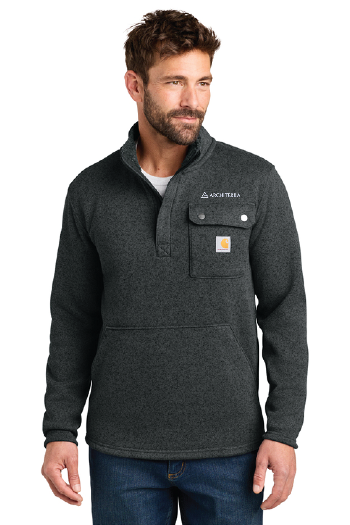 CT106378 - Carhartt Midweight 1/4-Zip Sweater Fleece - Architerra Homes - Order Collection Store - Digital Print - #30194